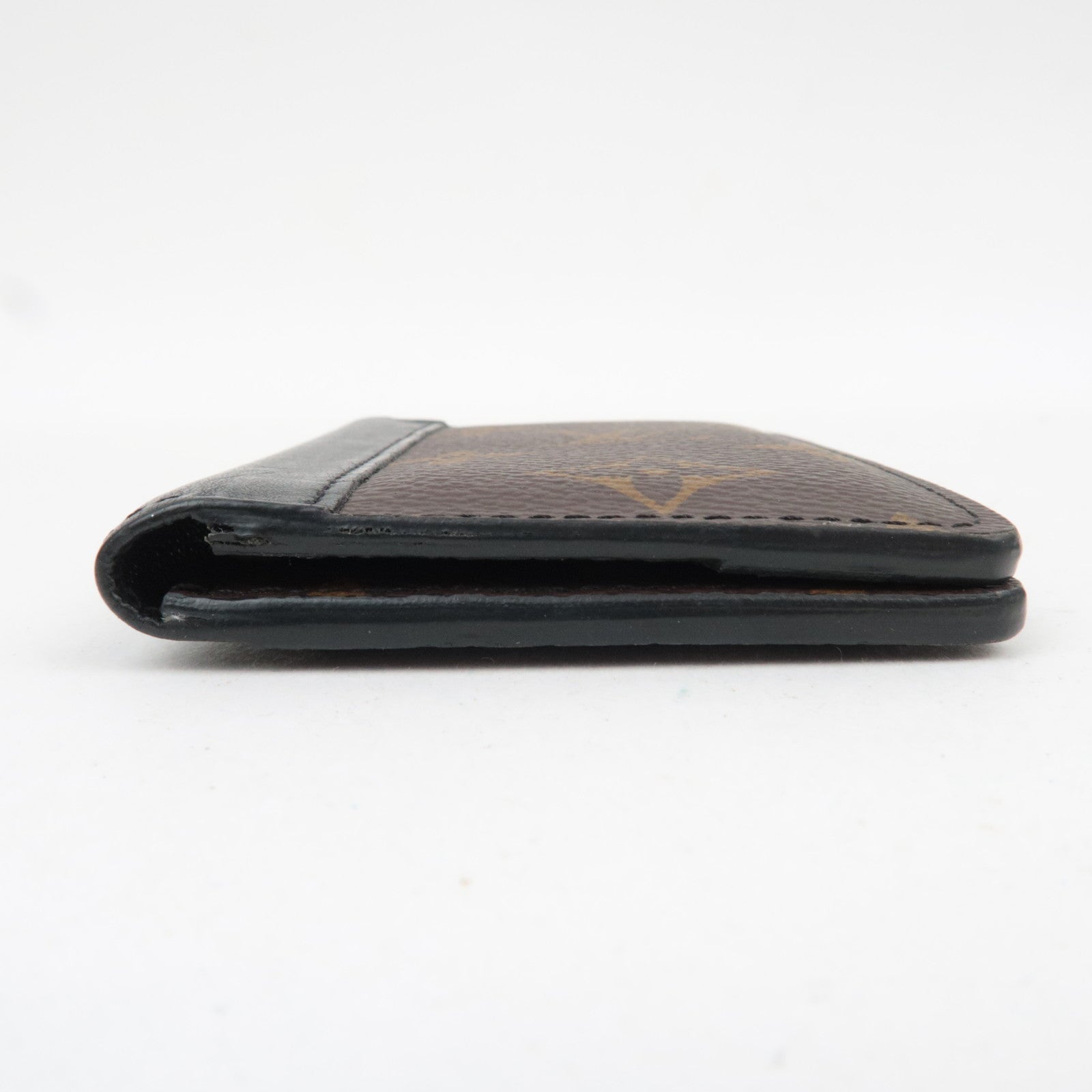 Louis Vuitton Monogram Macassar Organizer De Poche Card Case Black M60111