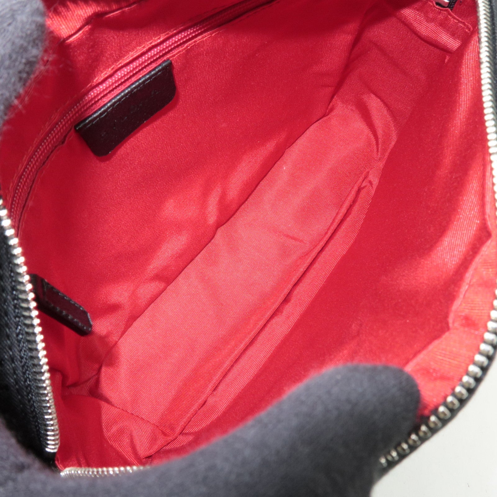 BVLGARI Logomania Canvas Leather Shoulder Bag Black