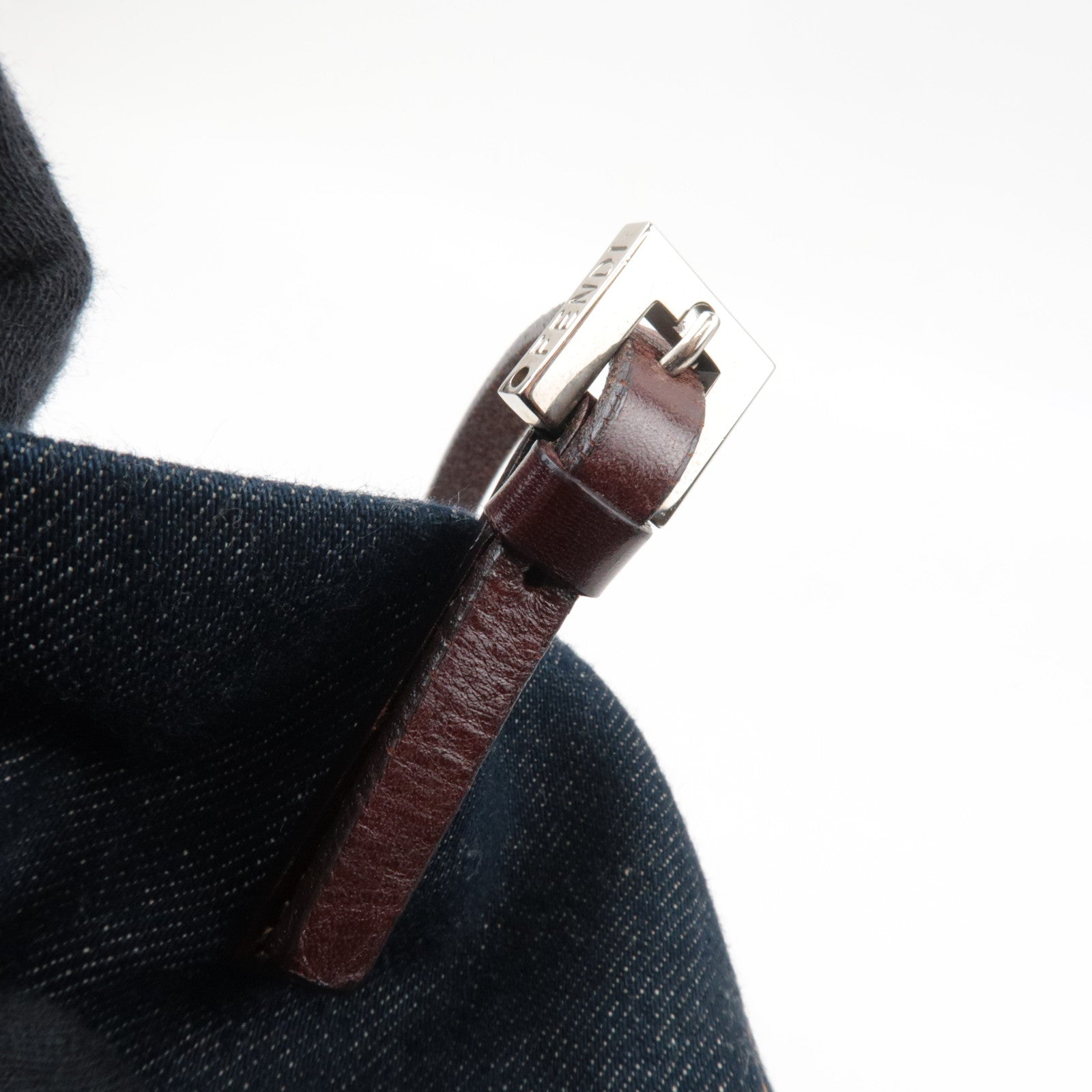 FENDI Denim Tote Bag Navy 26633