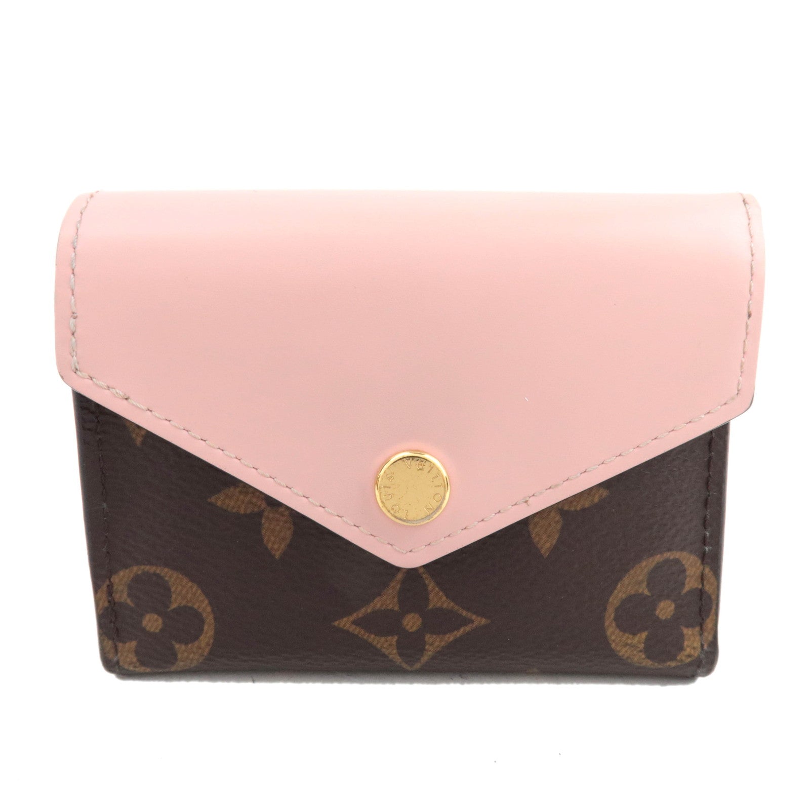 Louis Vuitton Monogram Portefeuille Zoe Trifold Wallet Rose Ballerine M6293384901