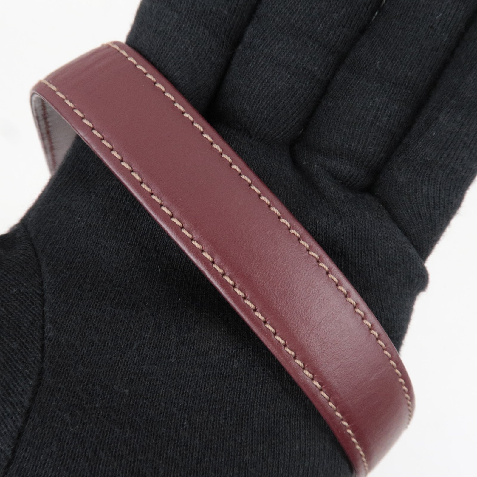 Cartier Must Line Shoulder Bag Leather Bordeaux