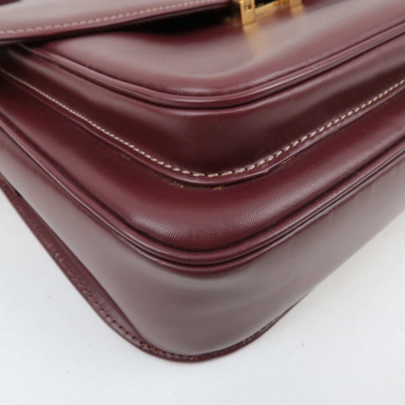 Cartier Must Line Shoulder Bag Leather Bordeaux