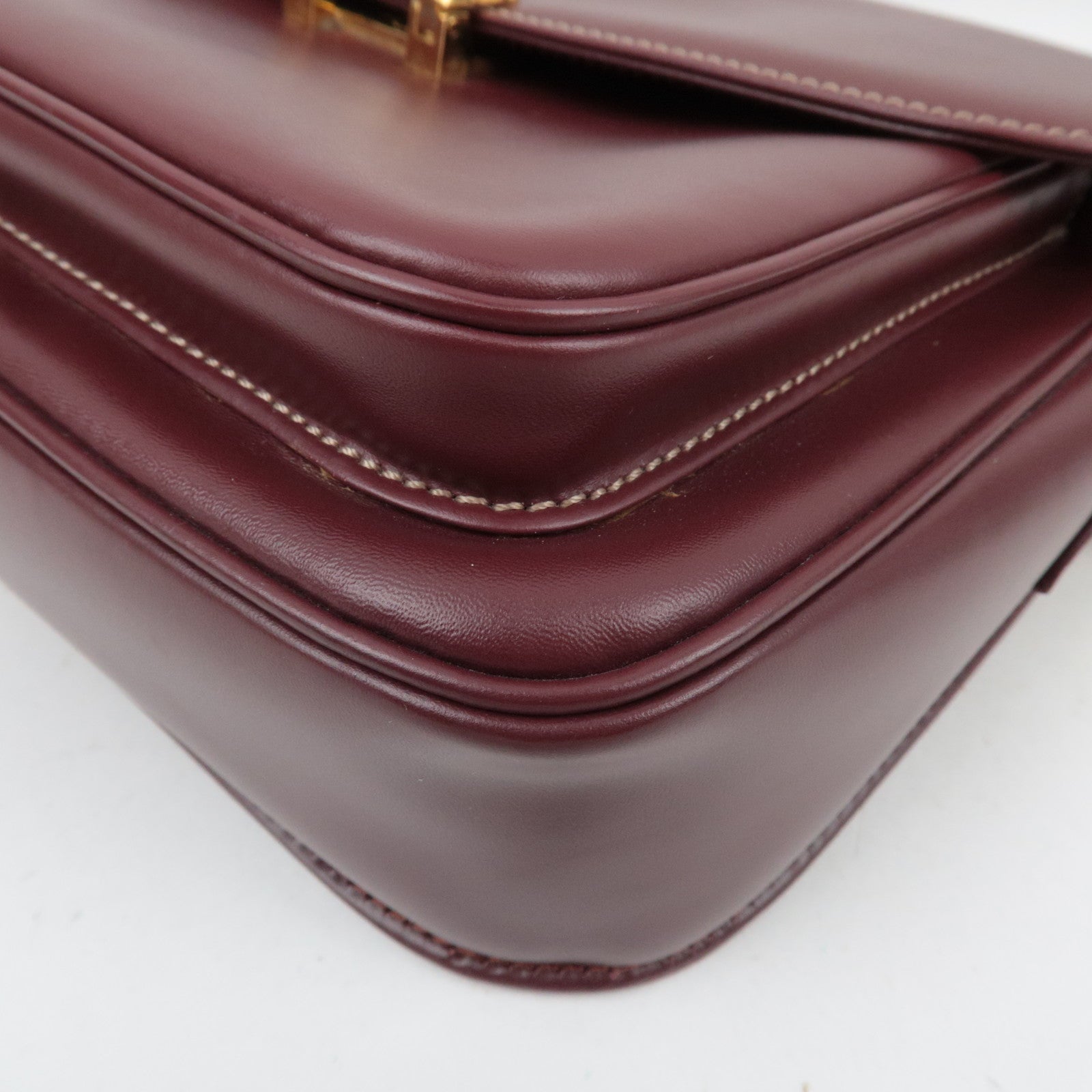 Cartier Must Line Shoulder Bag Leather Bordeaux