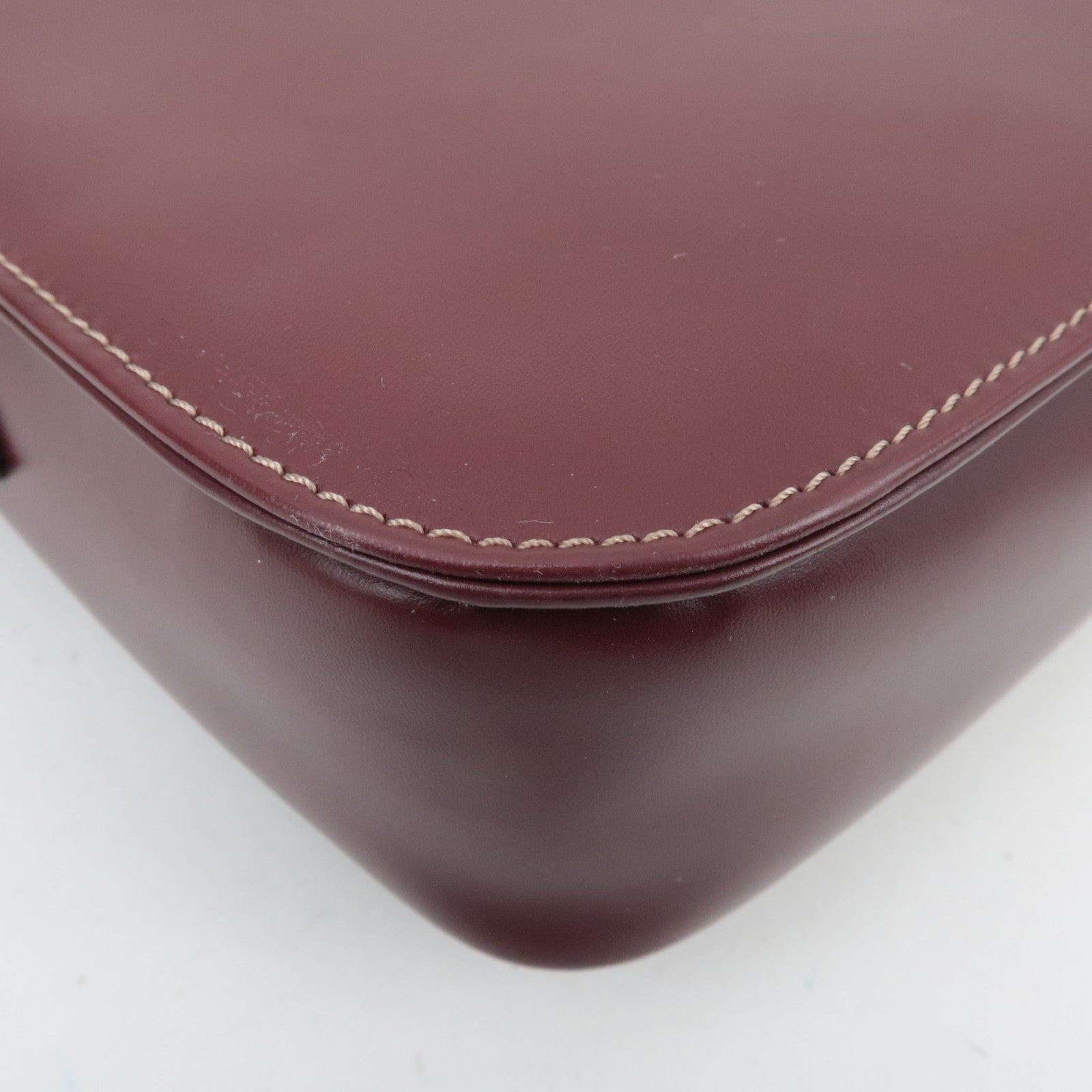 Cartier Must Line Shoulder Bag Leather Bordeaux