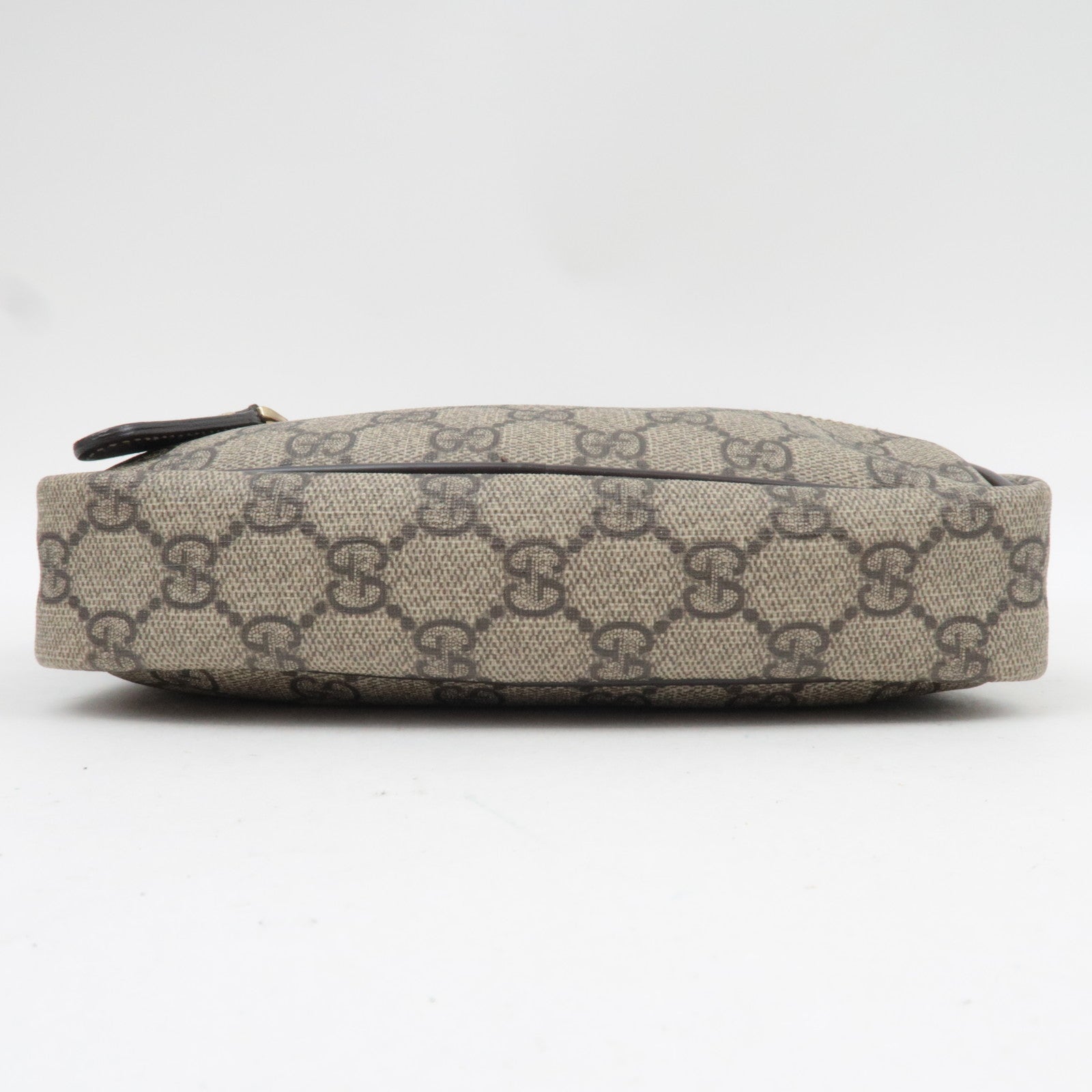 GUCCI Shoulder Bag GG Supreme Leather Beige 201447