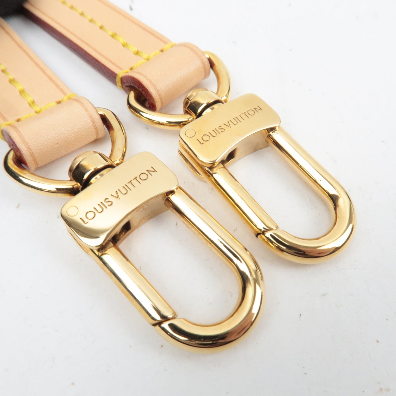 Louis Vuitton Leather shoulder Strap Beige