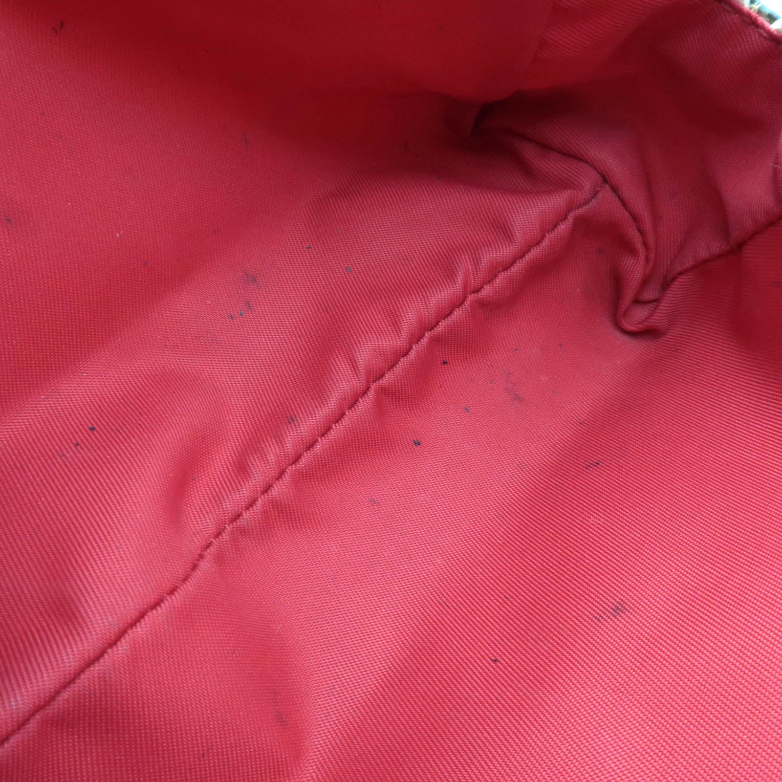 GUCCI Herbarium Canvas Leather Cosmetic Pouch Japan Limited Beige Red 442690