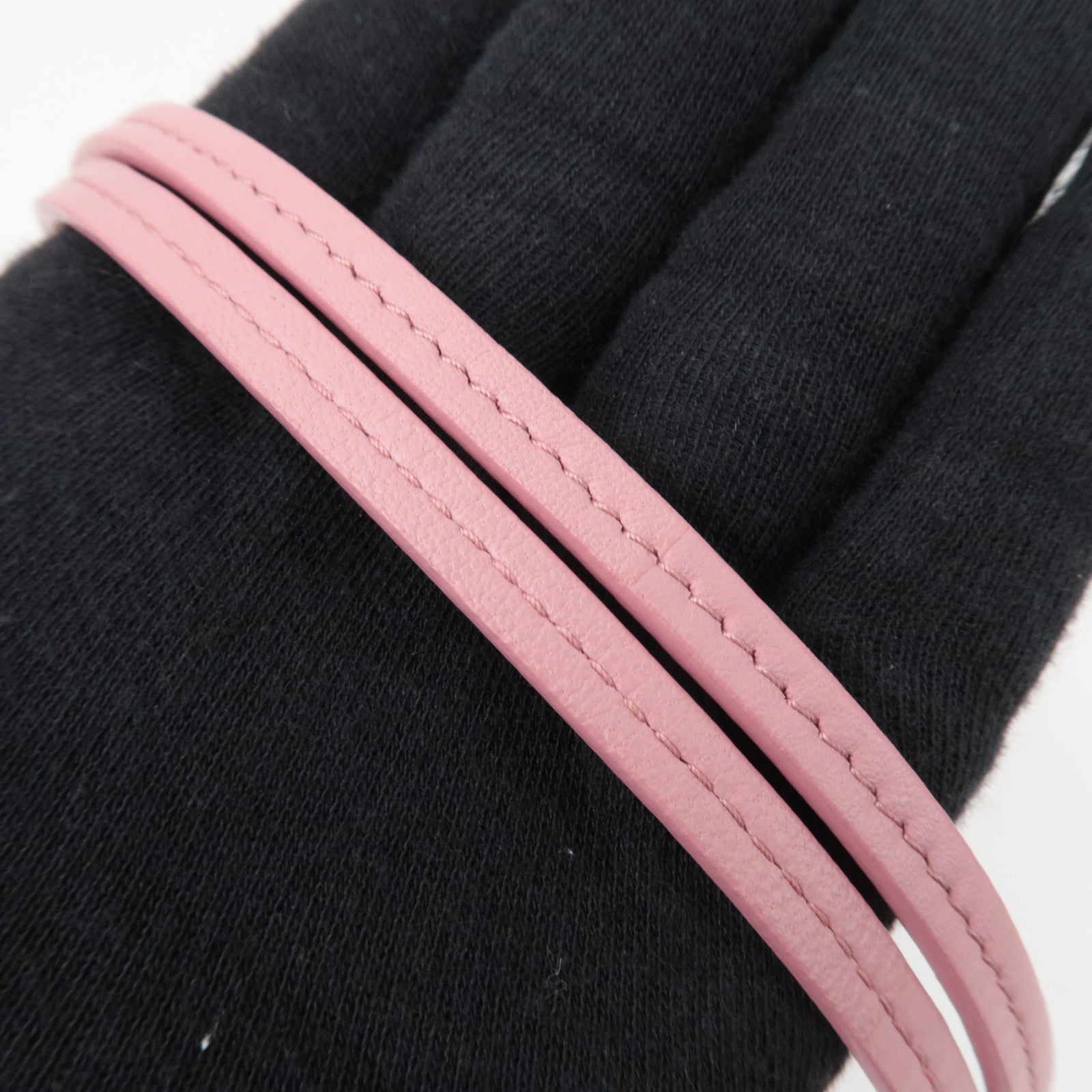 MIU MIU Matelasse Leather Pass Case Pink