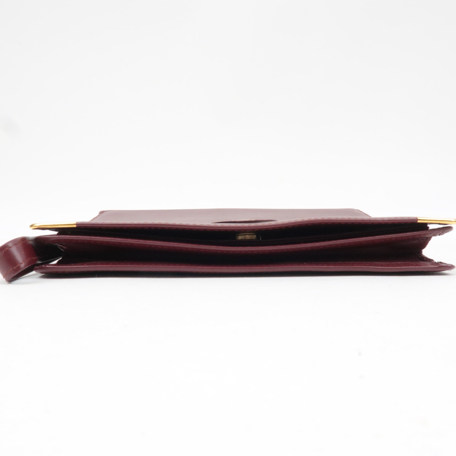 Cartier Must Line Clutch Bag Leather Bordeaux