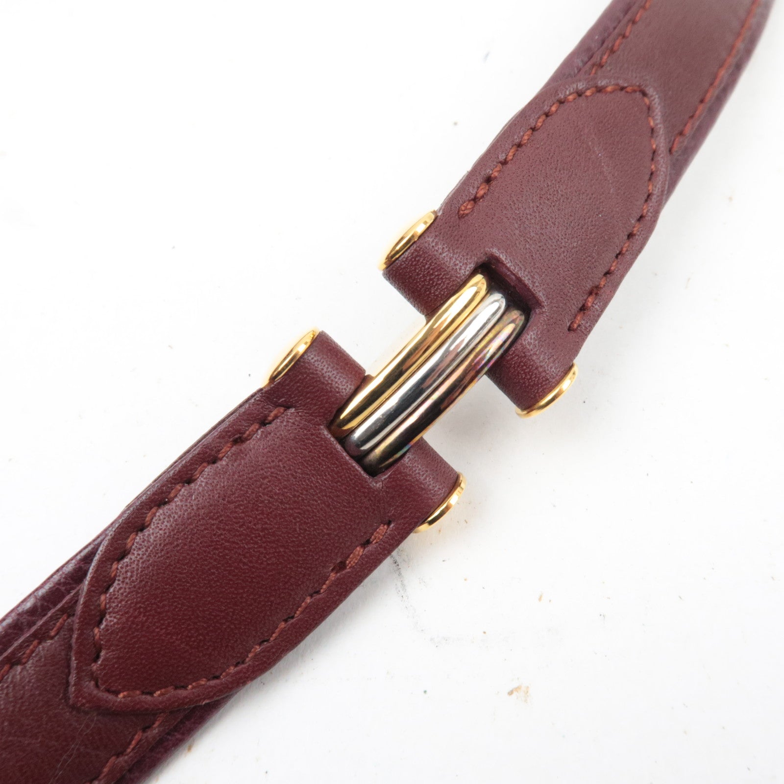 Cartier Must Line Shoulder Bag Leather Bordeaux *Dust Bag