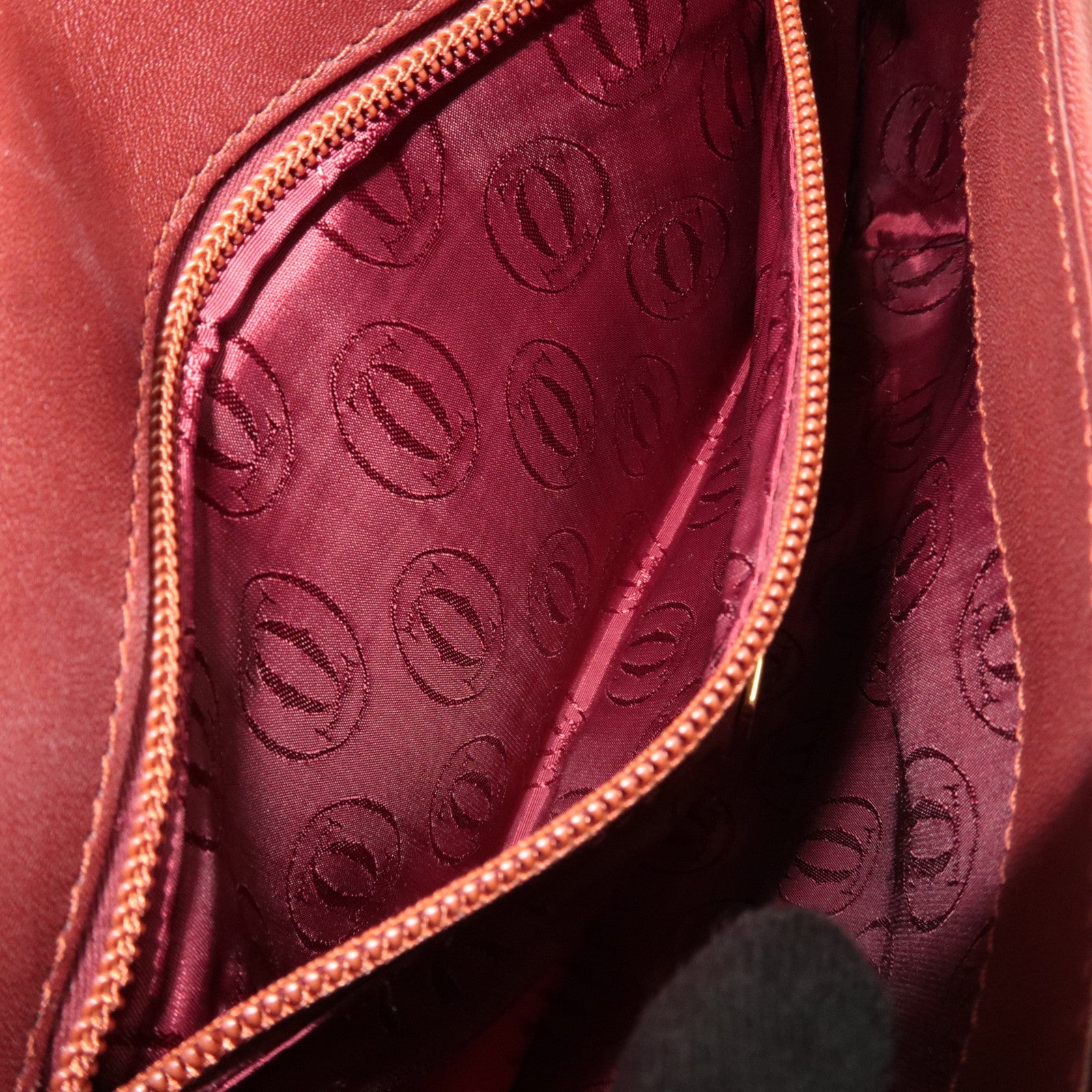 Cartier Must Line Shoulder Bag Leather Bordeaux *Dust Bag