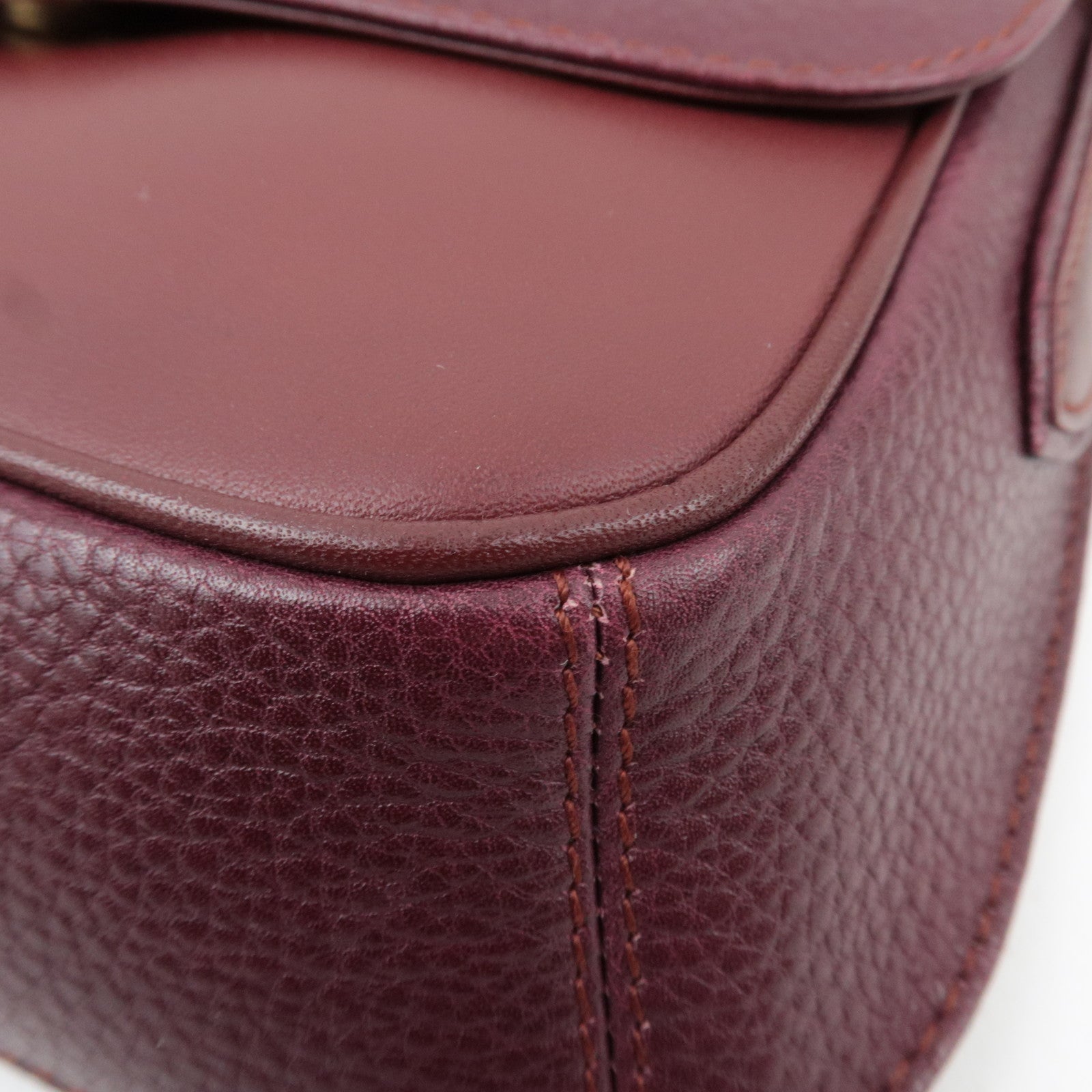 Cartier Must Line Shoulder Bag Leather Bordeaux *Dust Bag
