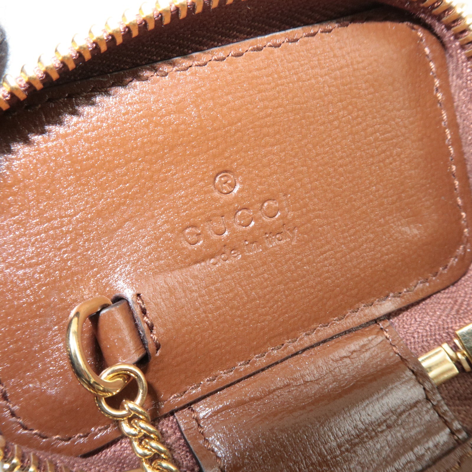 GUCCI GG Supreme Interlocking G Key Case Beige 751614