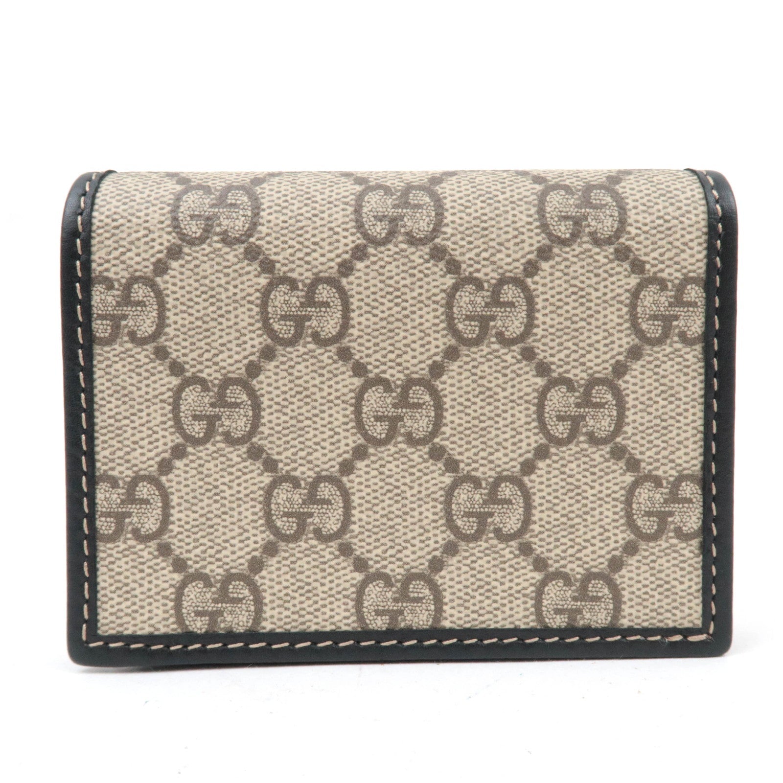 GUCCI GG Emblem Small Wallet GG Supreme Beige 30692