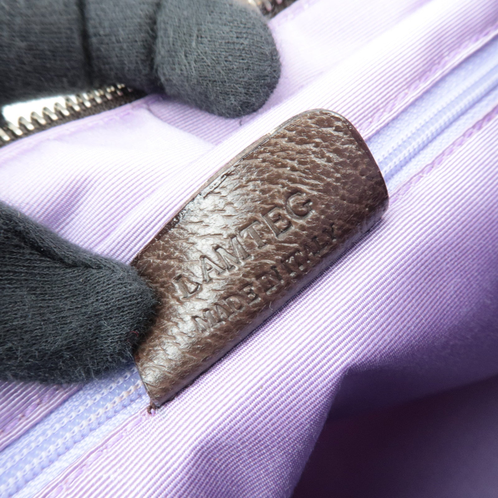 BVLGARI Logomania Canvas Leather Handbag Beige Brown