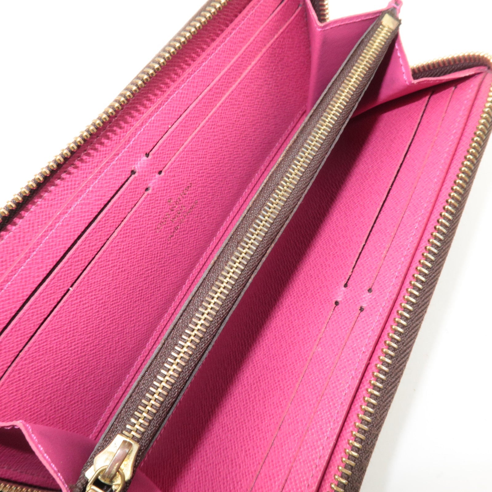 Louis Vuitton Monogram Portefeuille Clemence Long Wallet Fuchsia M60742  SP4146