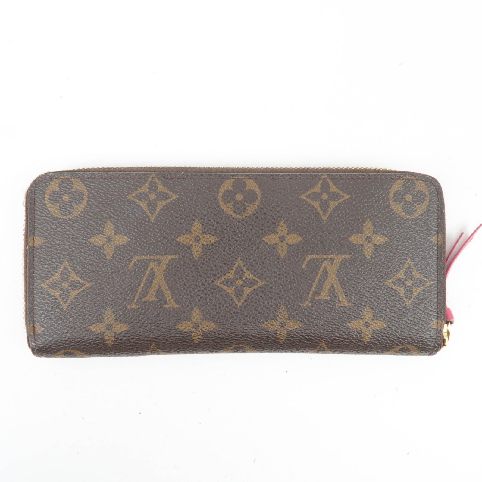Louis Vuitton Monogram Portefeuille Clemence Long Wallet Fuchsia M60742  SP4146