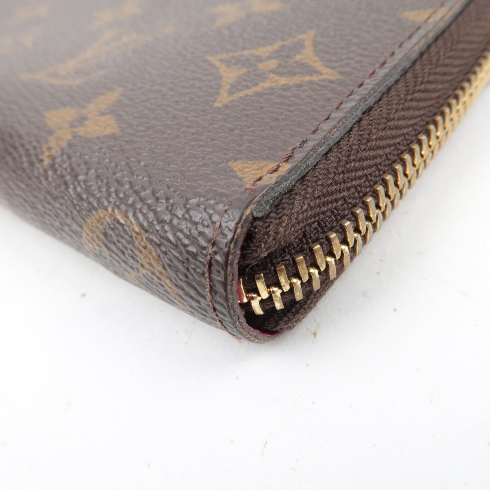 Louis Vuitton Monogram Portefeuille Clemence Long Wallet Fuchsia M60742  SP4146