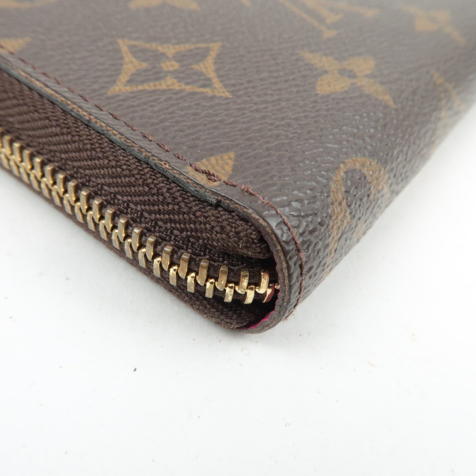 Louis Vuitton Monogram Portefeuille Clemence Long Wallet Fuchsia M60742  SP4146