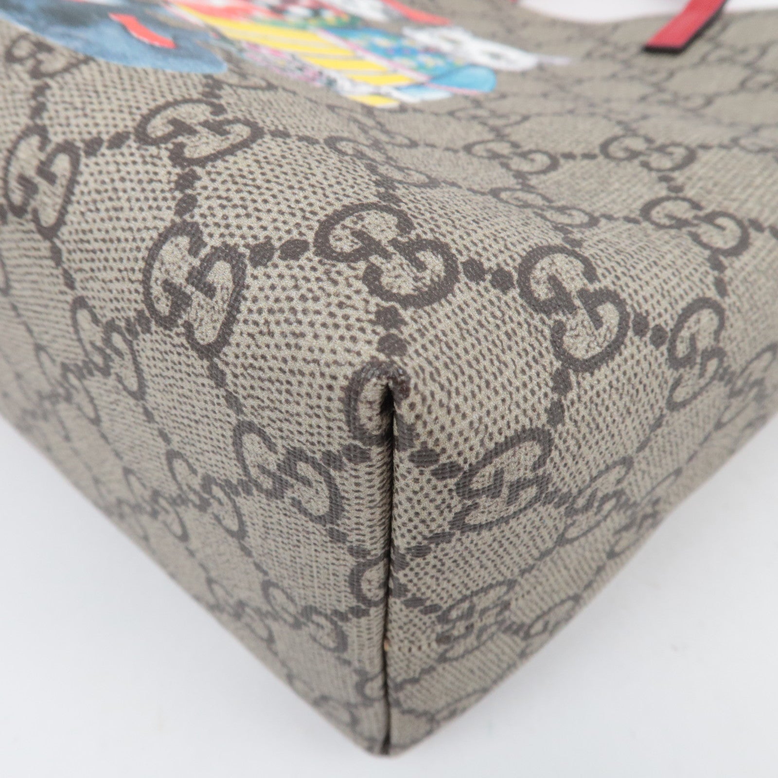 GUCCI Children's Yuko Higuchi Cat GG Supreme Leather Tote Bag 410812