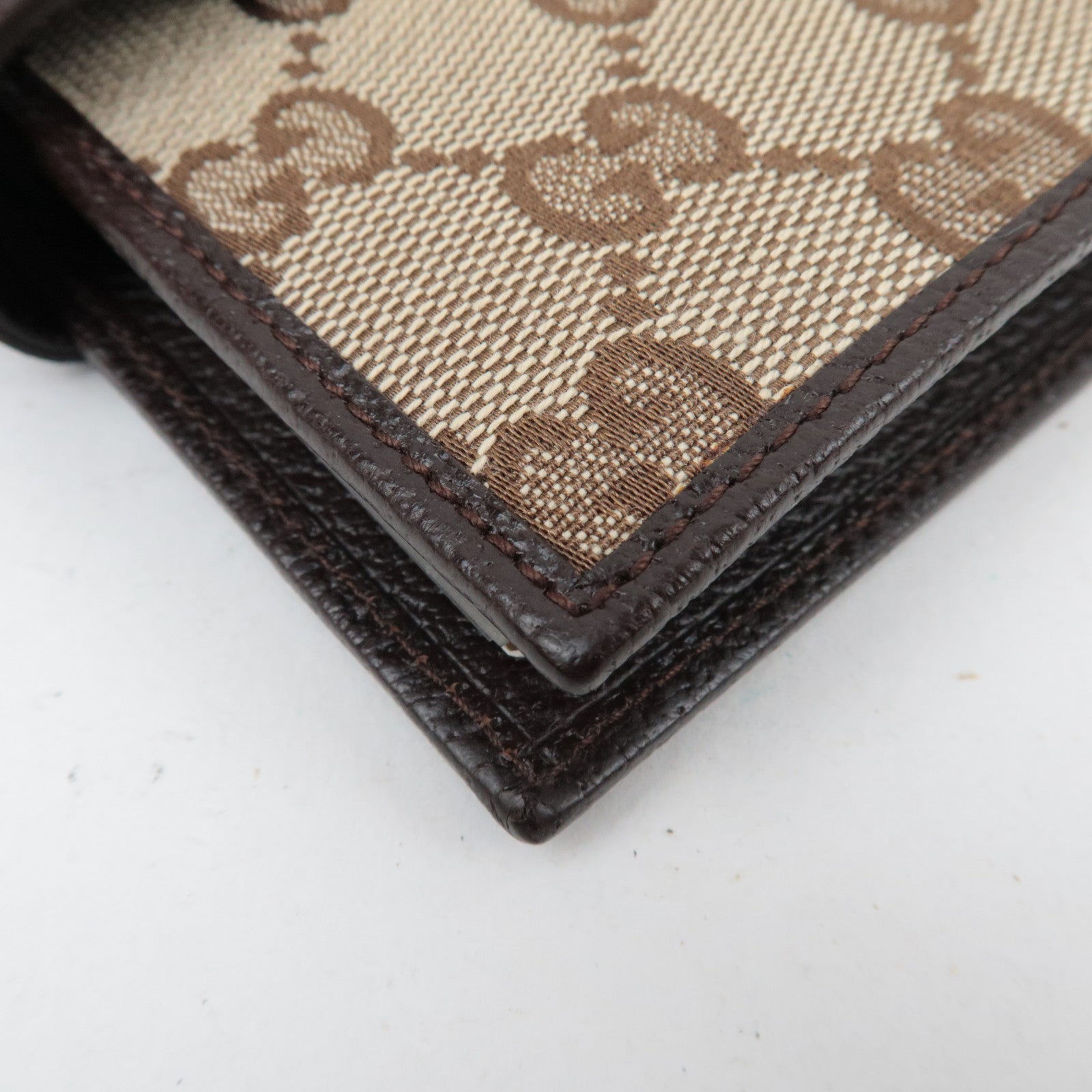 GUCCI Planner Cover GG Canvas Leather Beige 115240