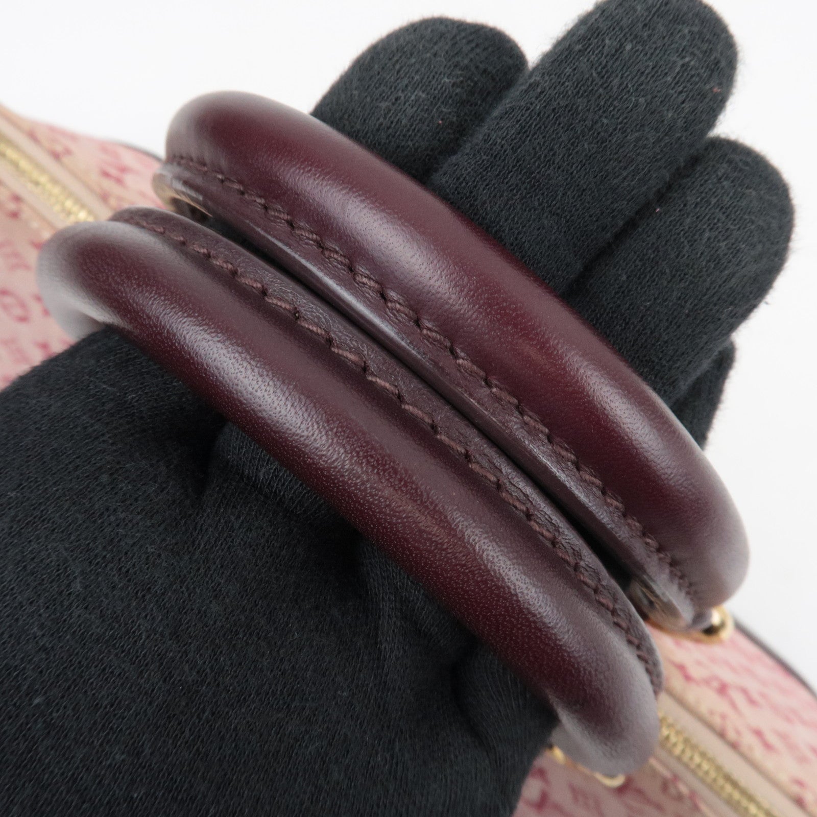 Louis Vuitton Monogram Mini Alma Long Handbag Cerise M92207