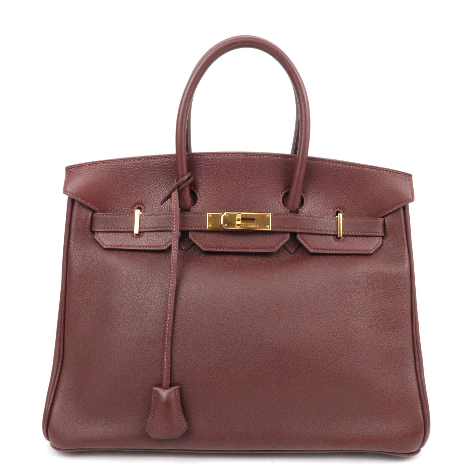 HERMES Birkin 35 Ardennes Brown □A Stamp (1997)85391