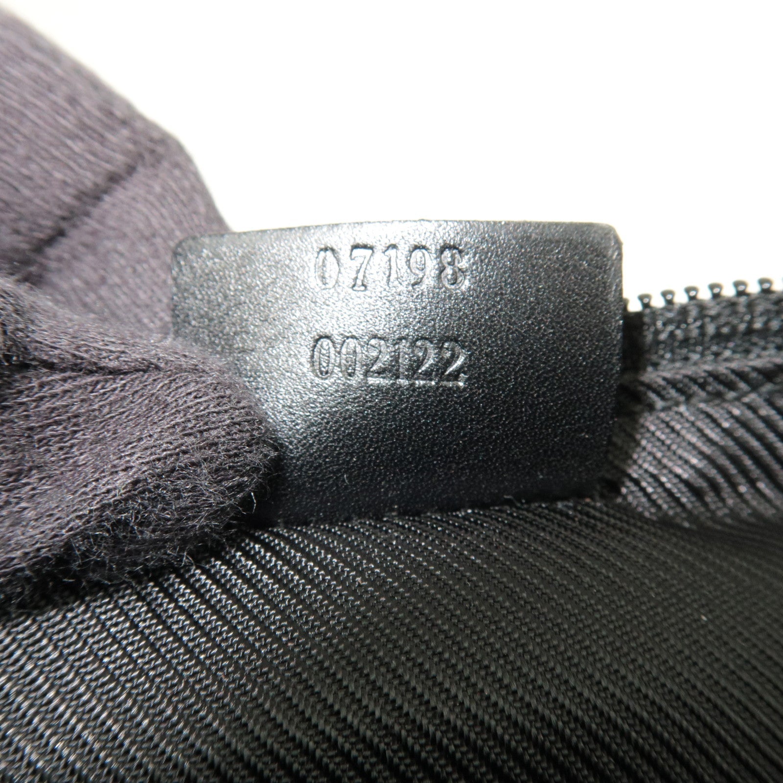 GUCCI Boat Bag GG Canvas Leather Black 07198