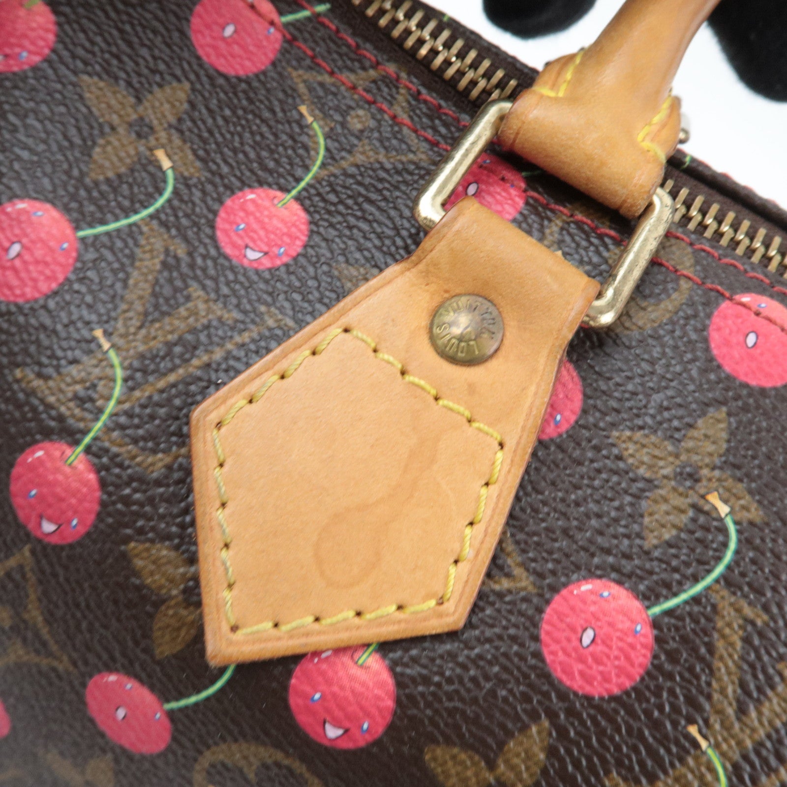 Louis Vuitton Monogram Murakami Cherry Speedy 25 Handbag M95009