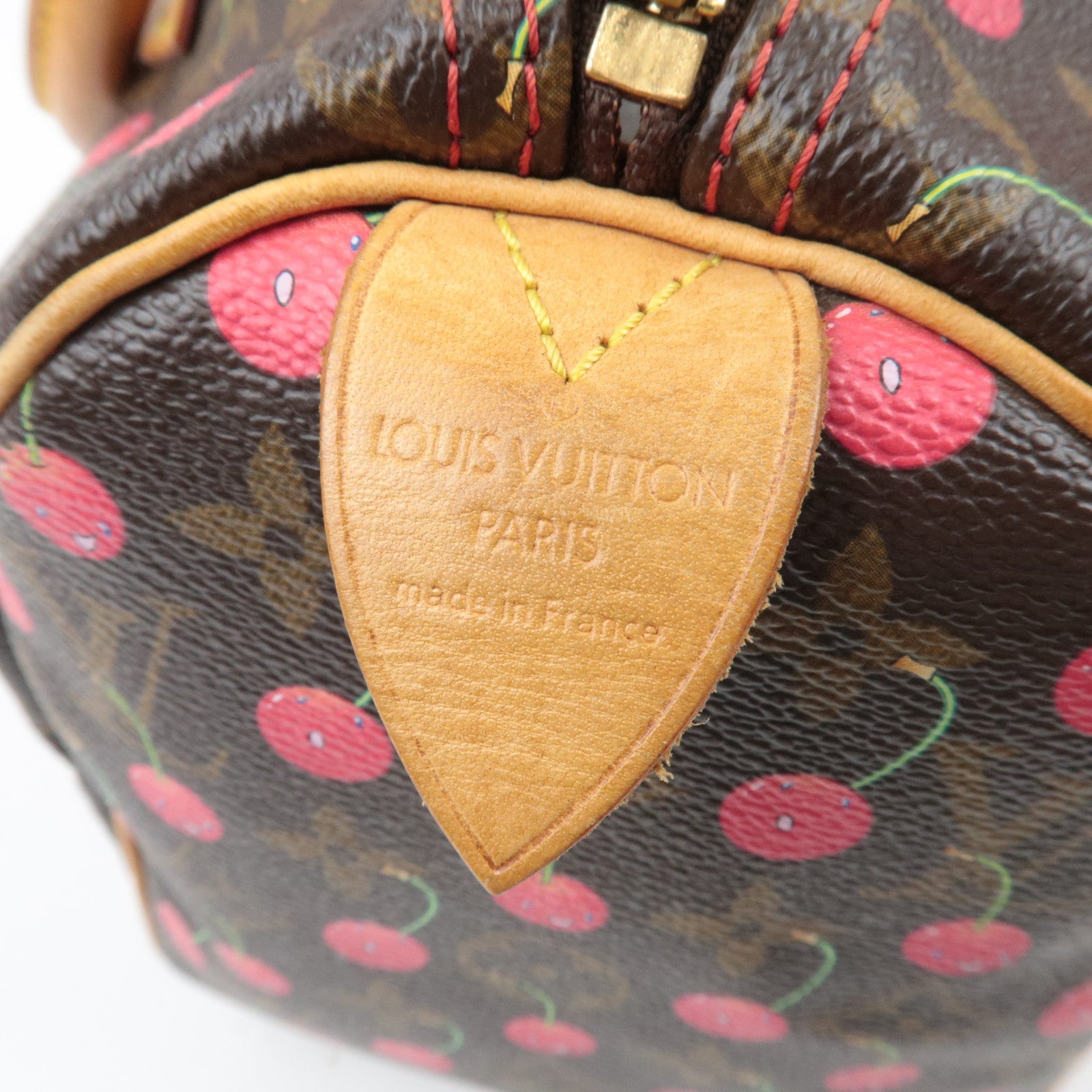 Louis Vuitton Monogram Murakami Cherry Speedy 25 Handbag M95009