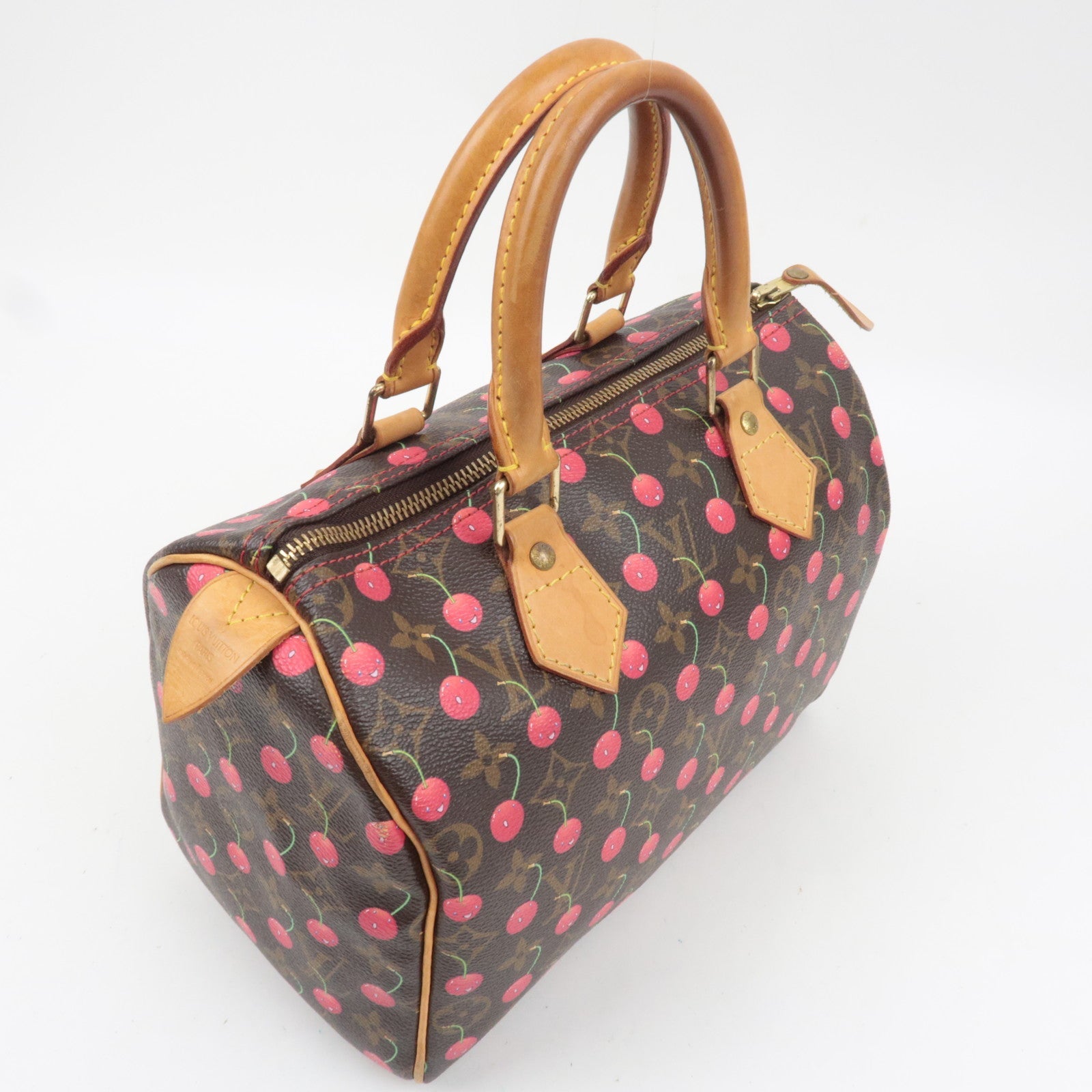 Louis Vuitton Monogram Murakami Cherry Speedy 25 Handbag M95009