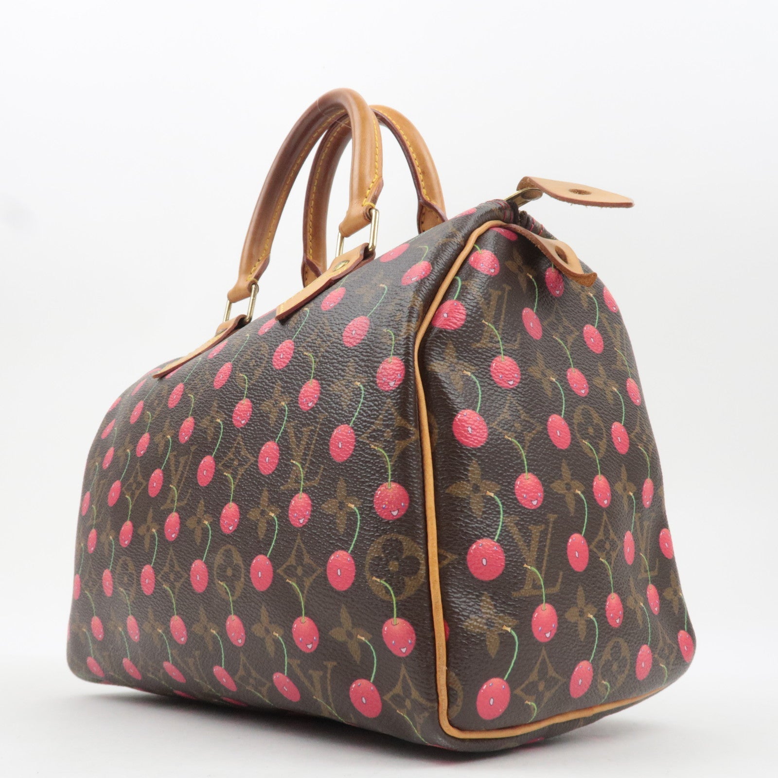 Louis Vuitton Monogram Murakami Cherry Speedy 25 Handbag M95009