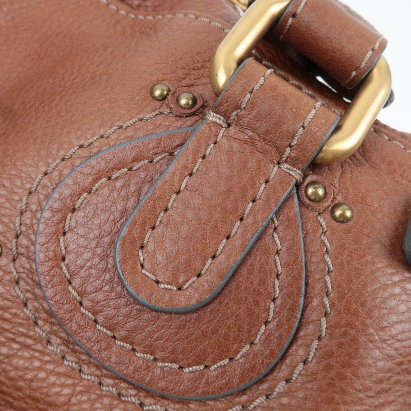 Chloe Paddington Leather  Handbag Brown