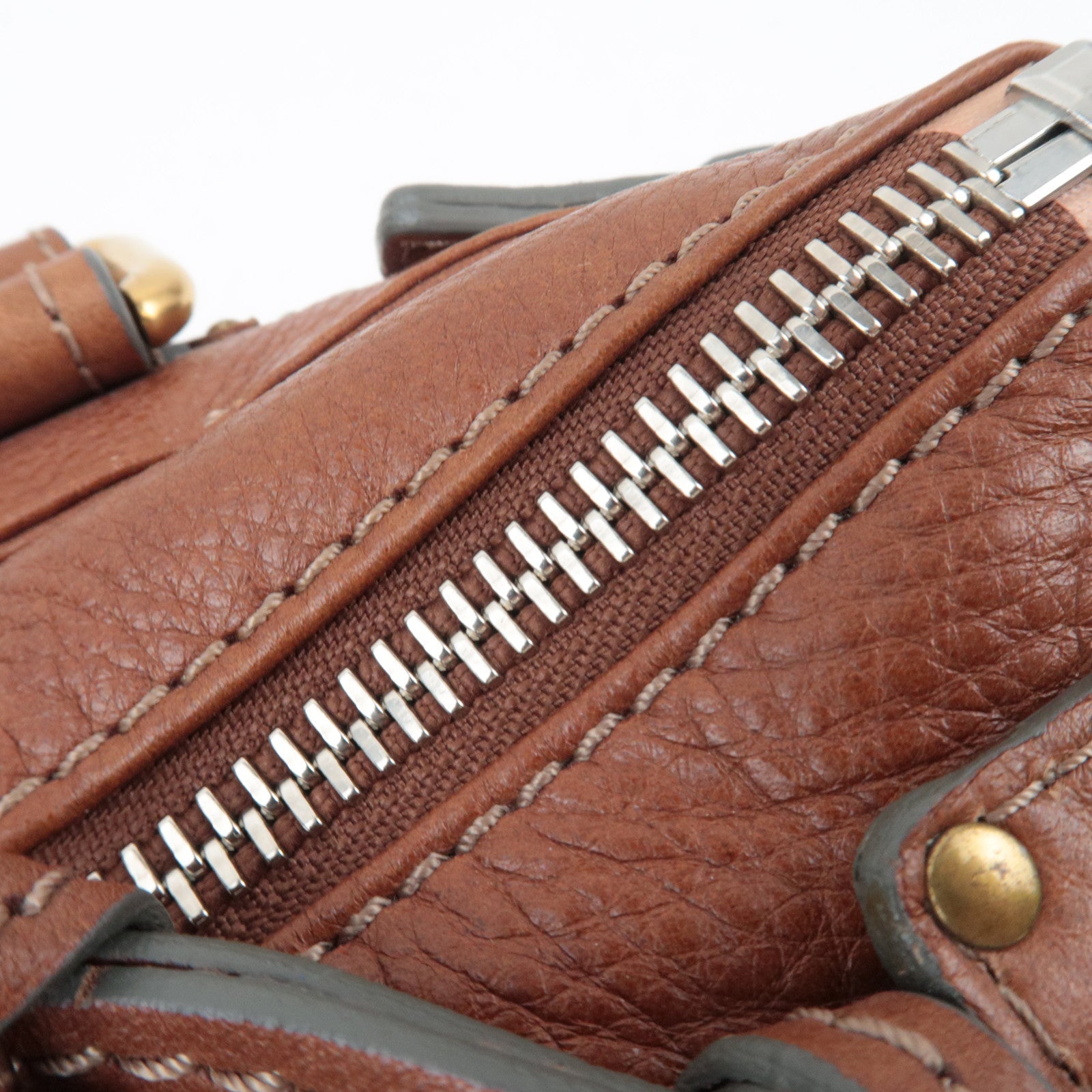 Chloe Paddington Leather  Handbag Brown