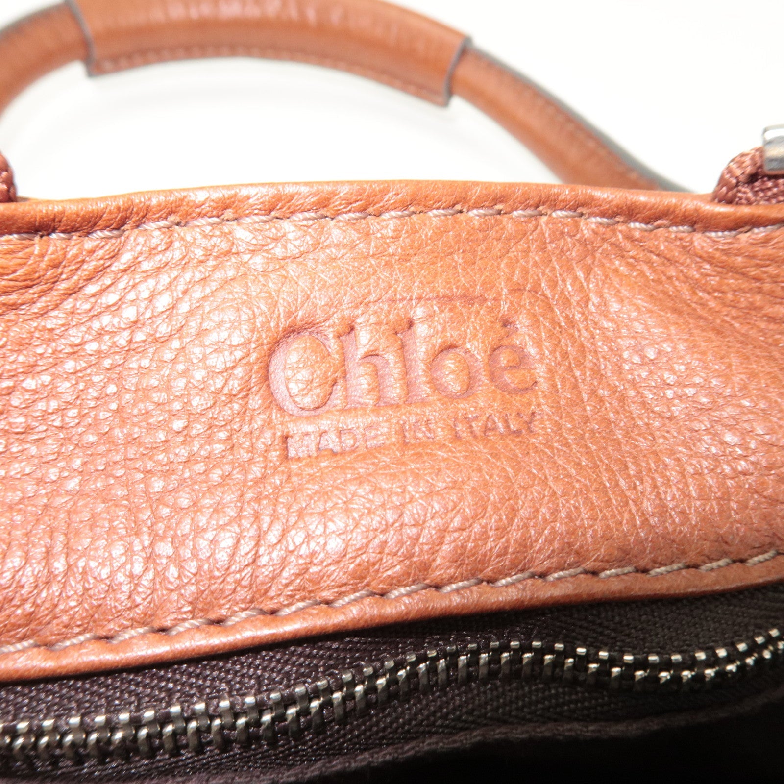 Chloe Paddington Leather  Handbag Brown