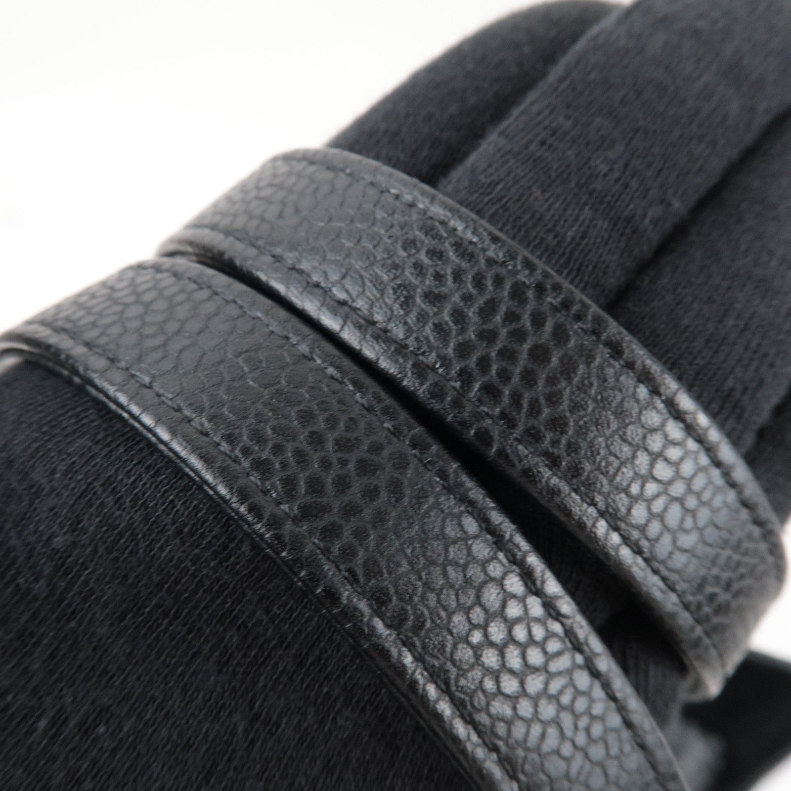 CHANEL Matelasse Shopping Chain Tote Bag Caviarskin BlackA91046