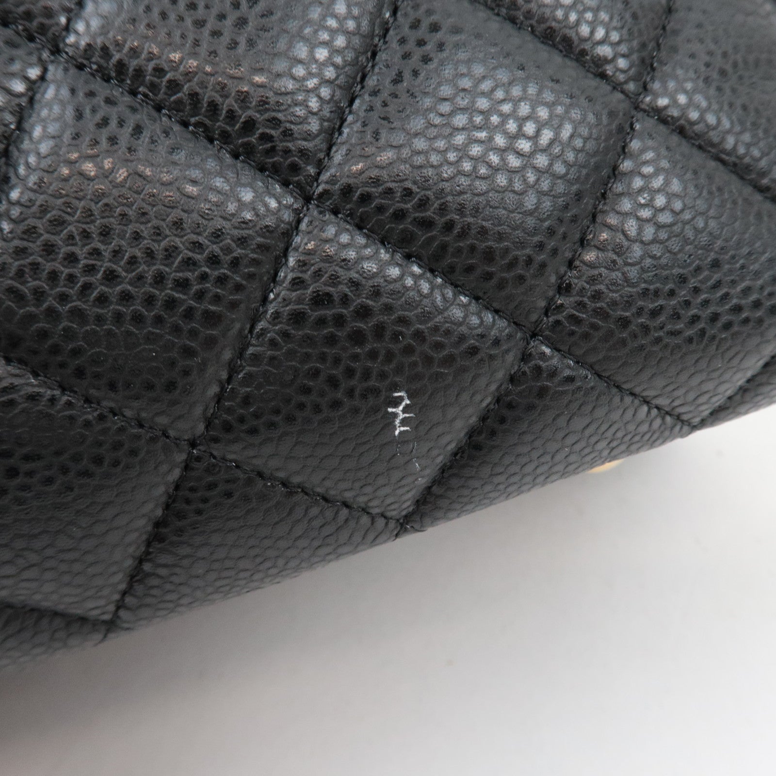 CHANEL Matelasse Shopping Chain Tote Bag Caviarskin BlackA91046