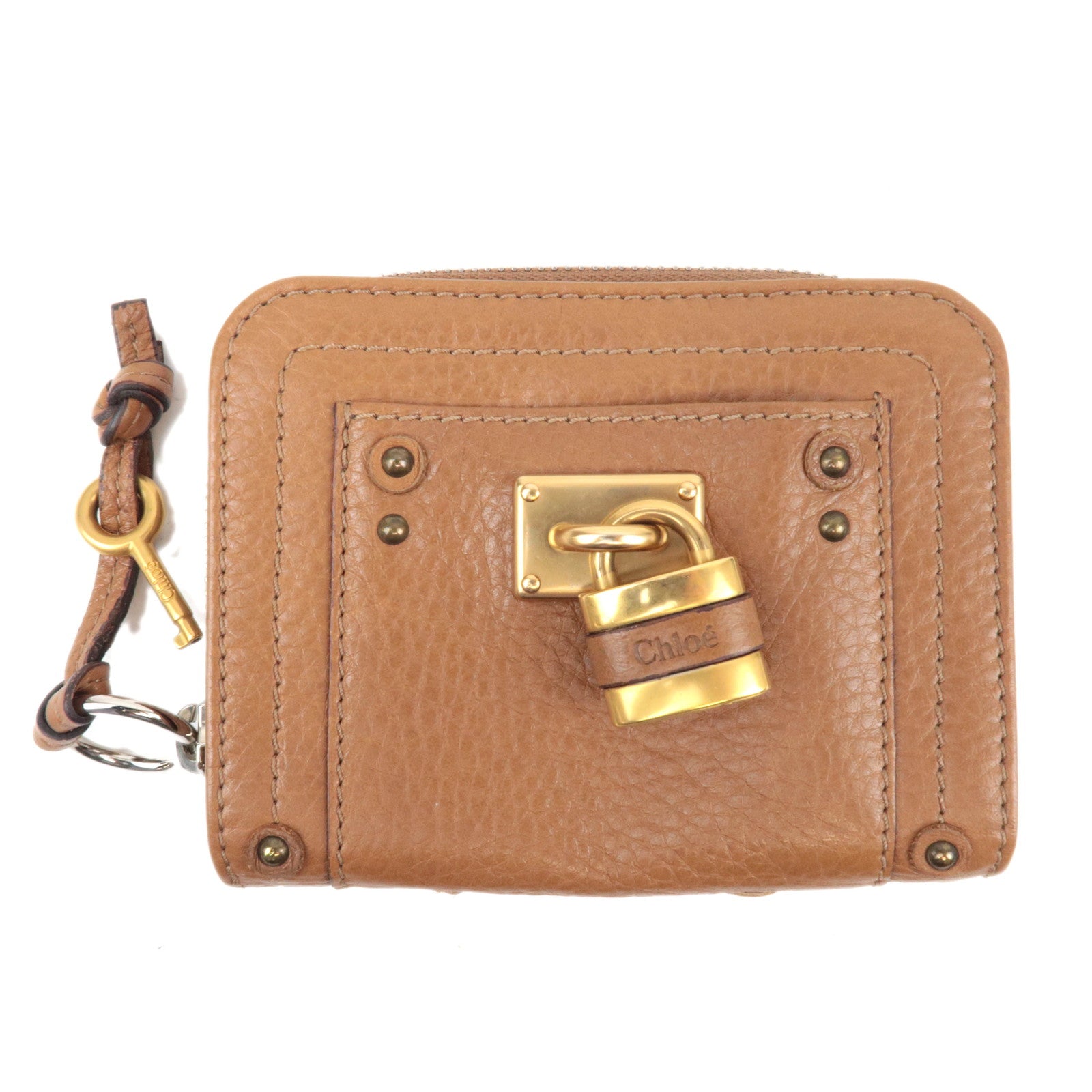 Chloe Paddington Leather Wallet Brown85657