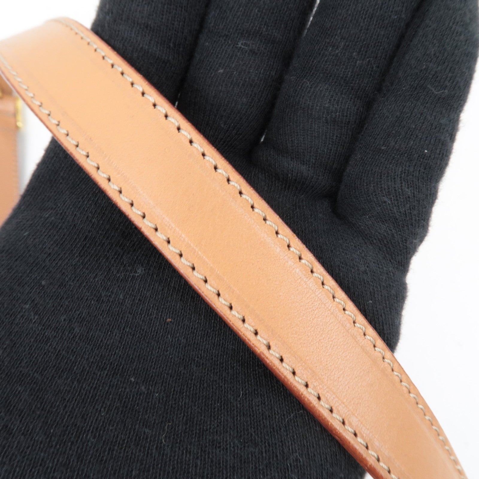 CELINE Macadam PVC Leather Shoulder Bag Brown