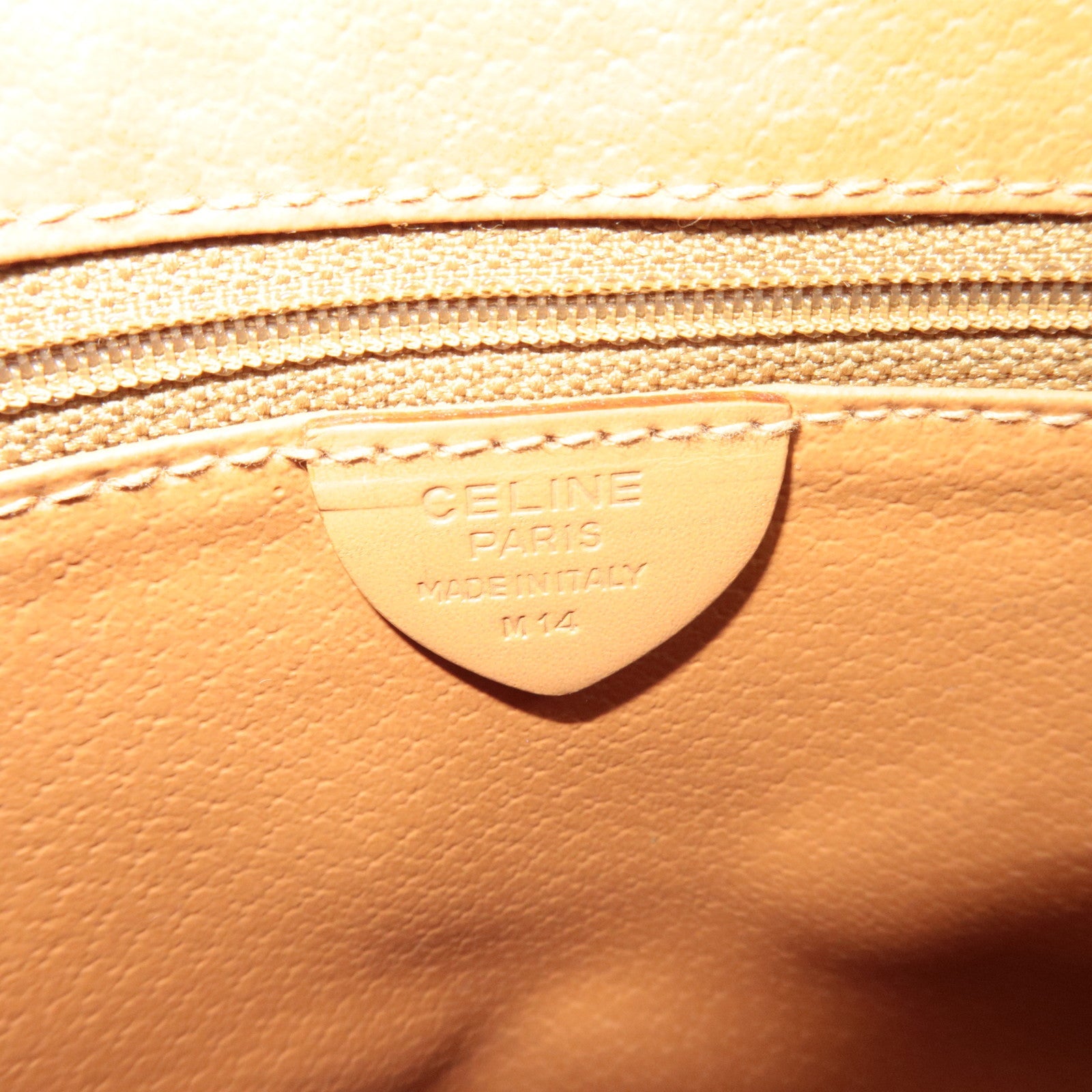 CELINE Macadam PVC Leather Shoulder Bag Brown