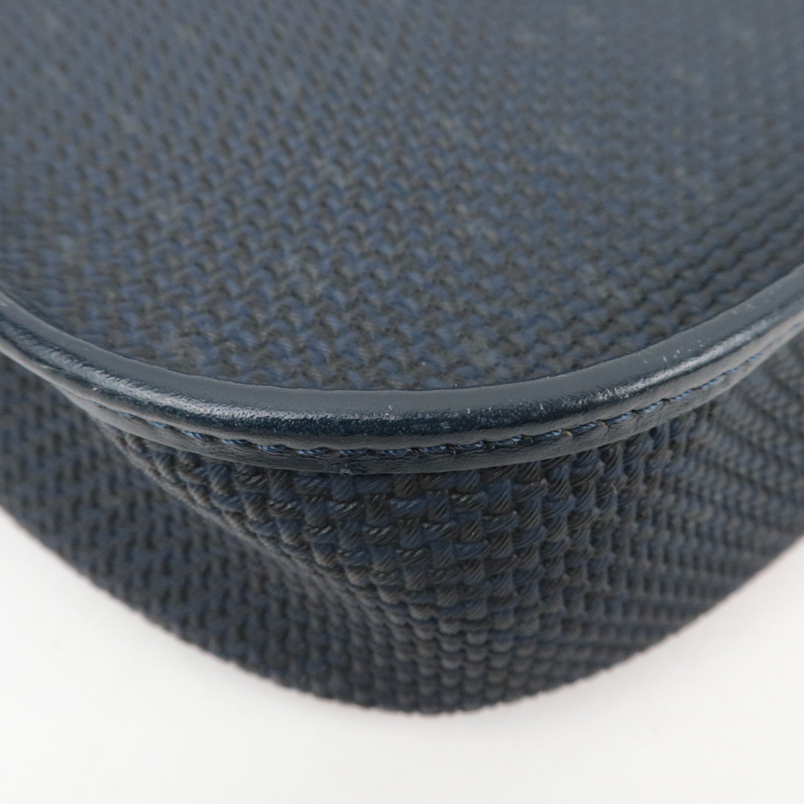 SAINT LAURENT YSL PVC Leather Shoulder Bag Navy