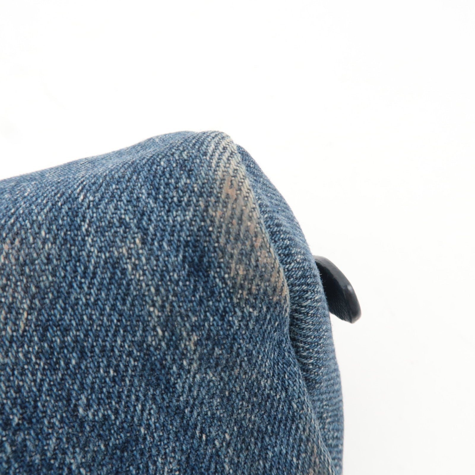 PRADA Small Pouch Cosmetic Pouch Denim Blue