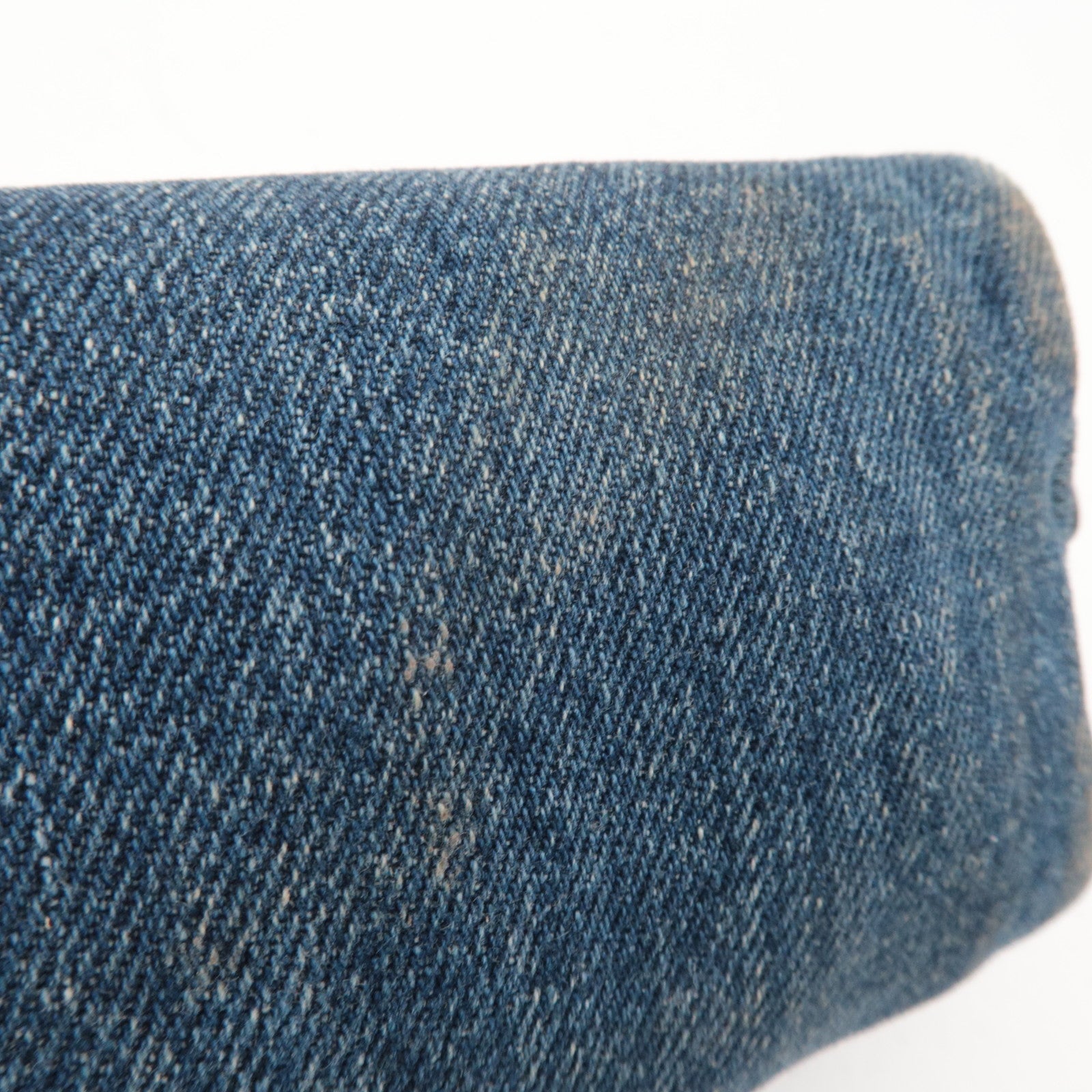 PRADA Small Pouch Cosmetic Pouch Denim Blue