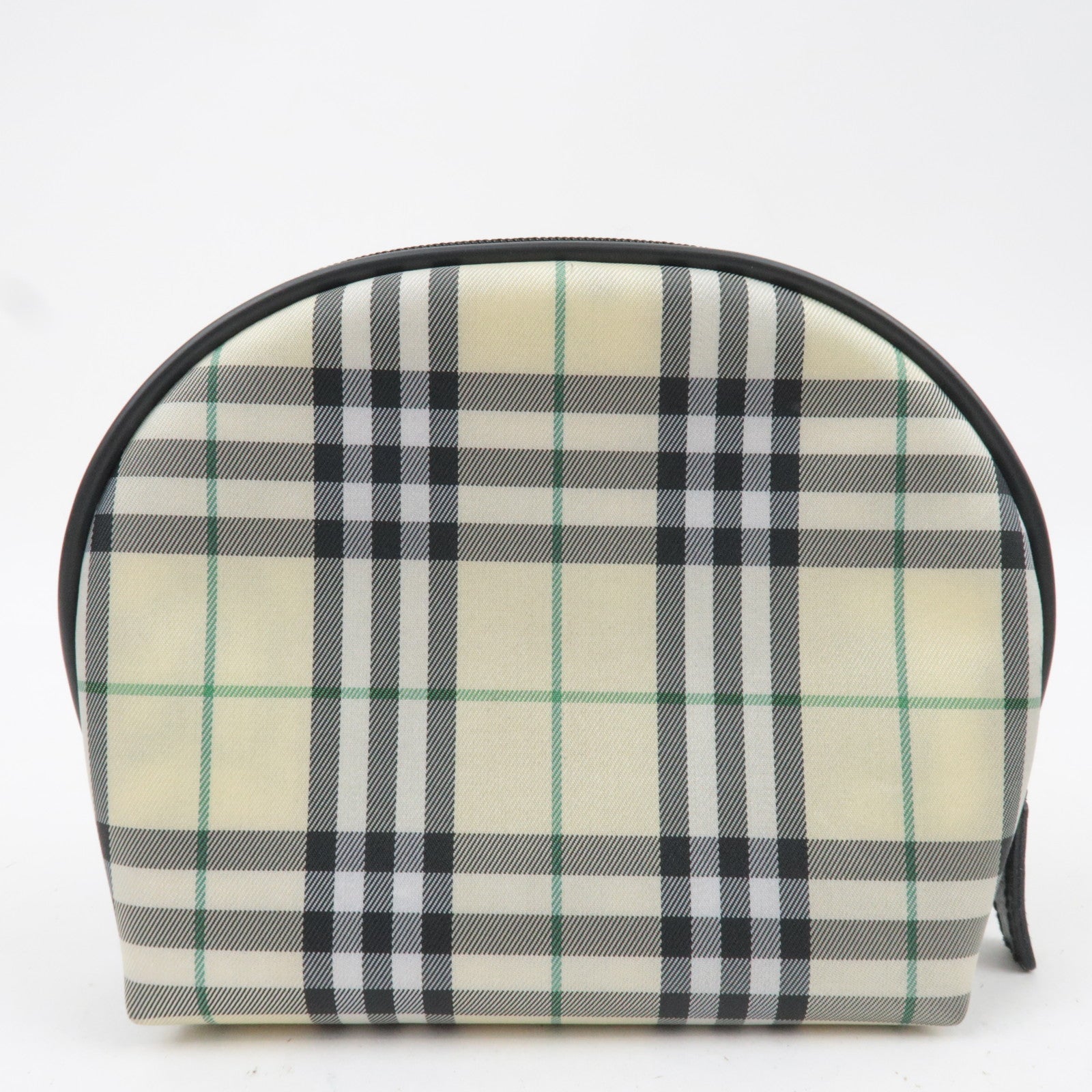 BURBERRY Nova Plaid Cosmetic Pouch Yellow