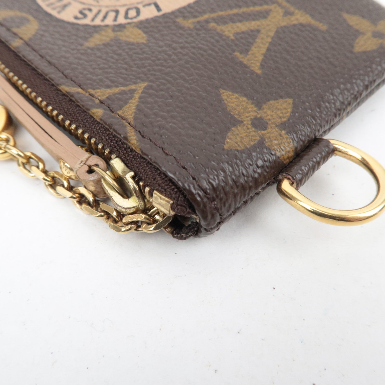 Louis Vuitton Monogram T&B Pochette Cles Coin Case M58025