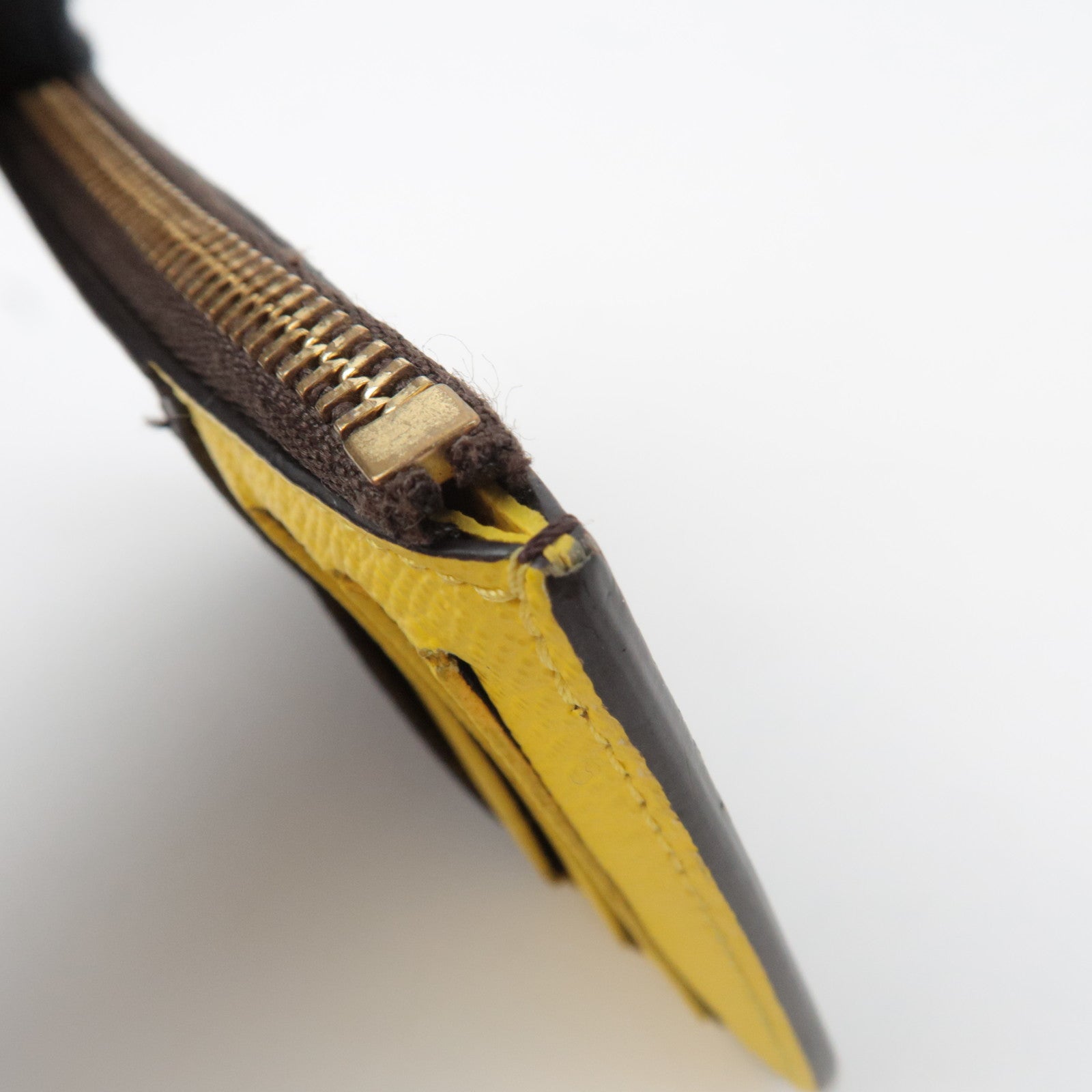 Louis Vuitton Monogram Porte Carte Romy Fragment Case Jaune M81882 RFID