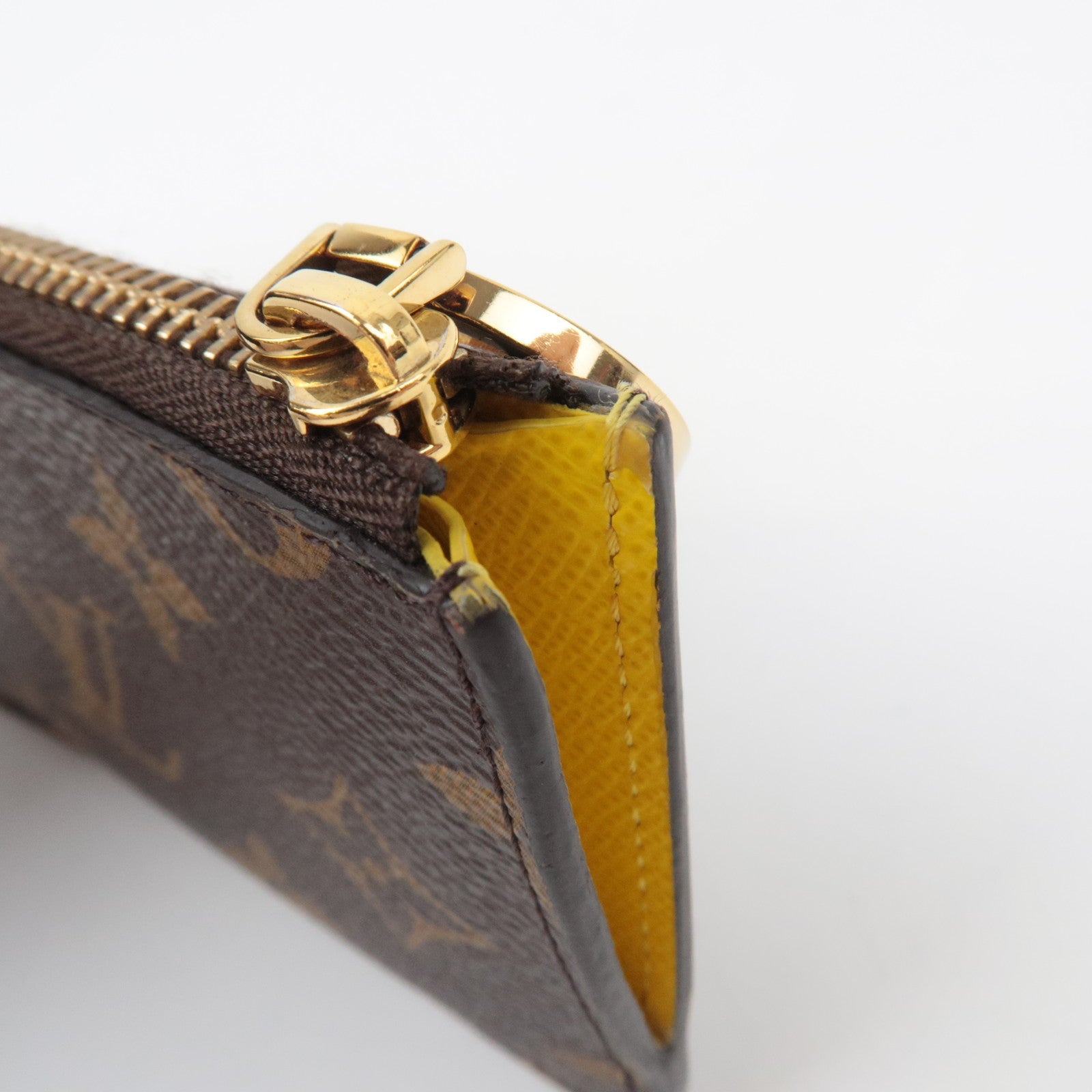 Louis Vuitton Monogram Porte Carte Romy Fragment Case Jaune M81882 RFID