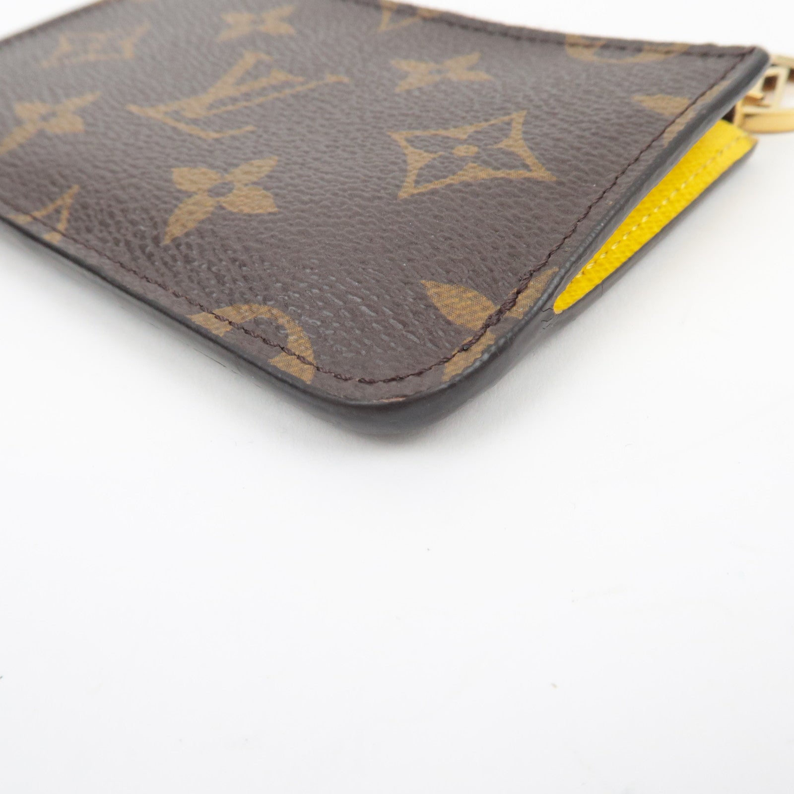 Louis Vuitton Monogram Porte Carte Romy Fragment Case Jaune M81882 RFID