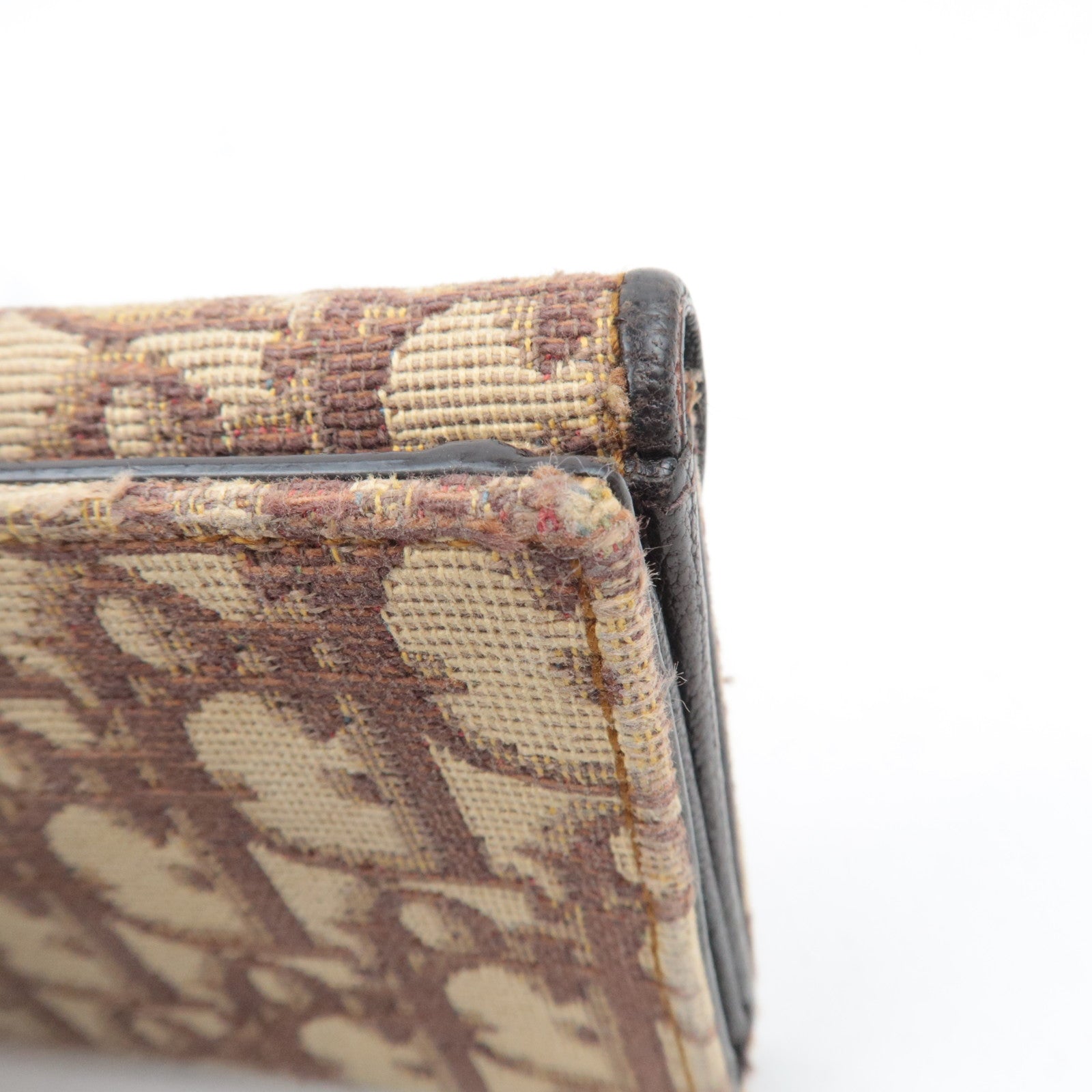 Christian Dior Trotter Double Hook Wallet Beige