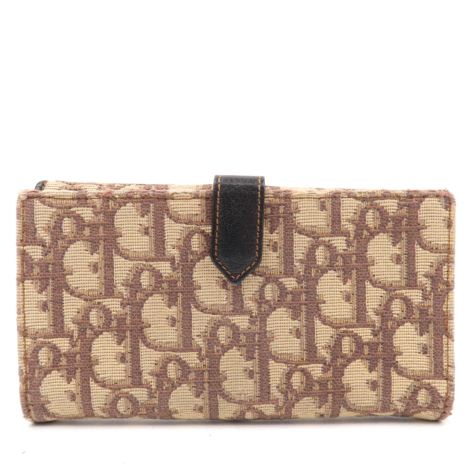 Christian Dior Trotter Double Hook Wallet Beige